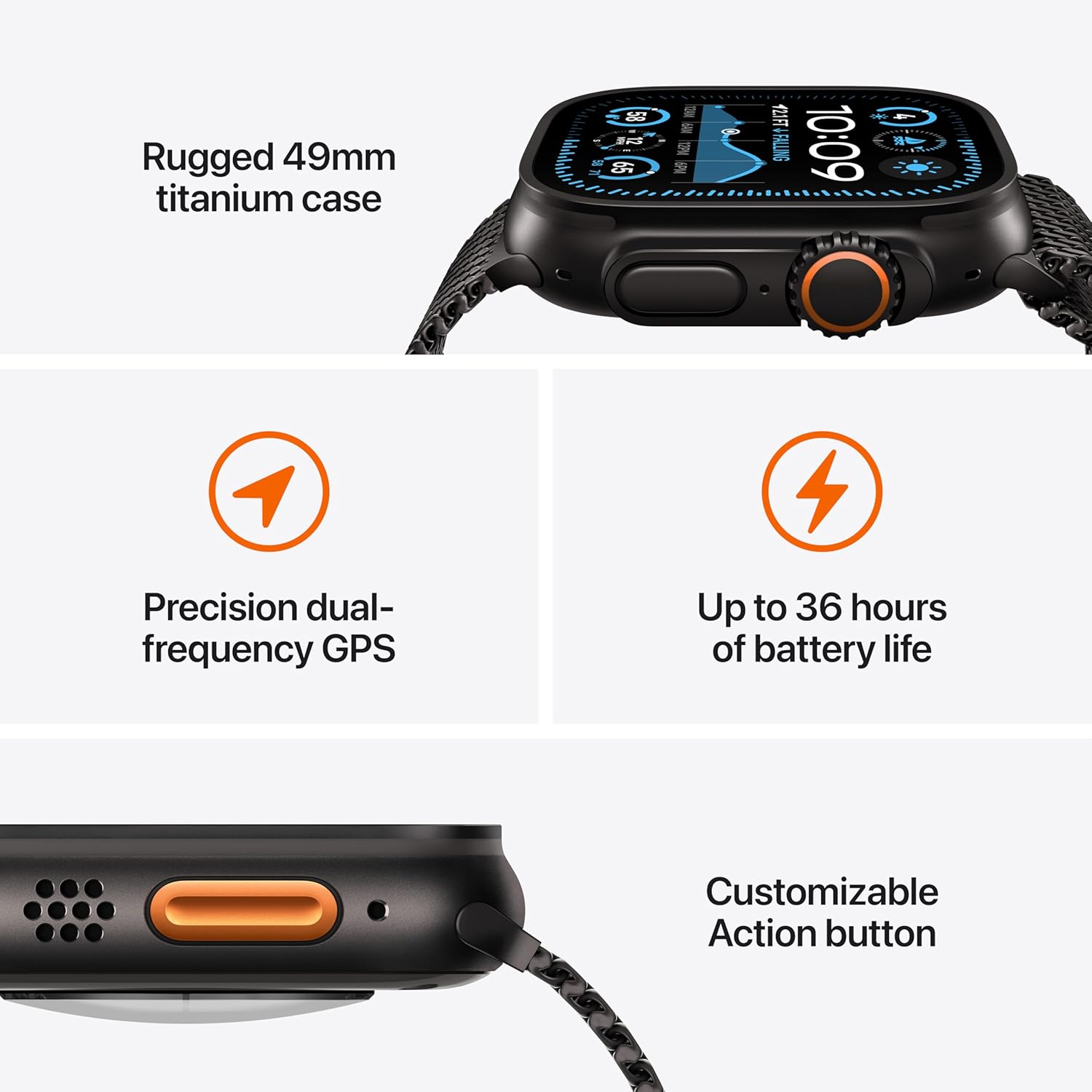 Buy Apple,Apple Watch Ultra 2 GPS + Cellular 49mm – Rugged Titanium Case, Black Sports Smartwatch - Gadcet UK | UK | London | Scotland | Wales| Near Me | Cheap | Pay In 3 | Smart Watches