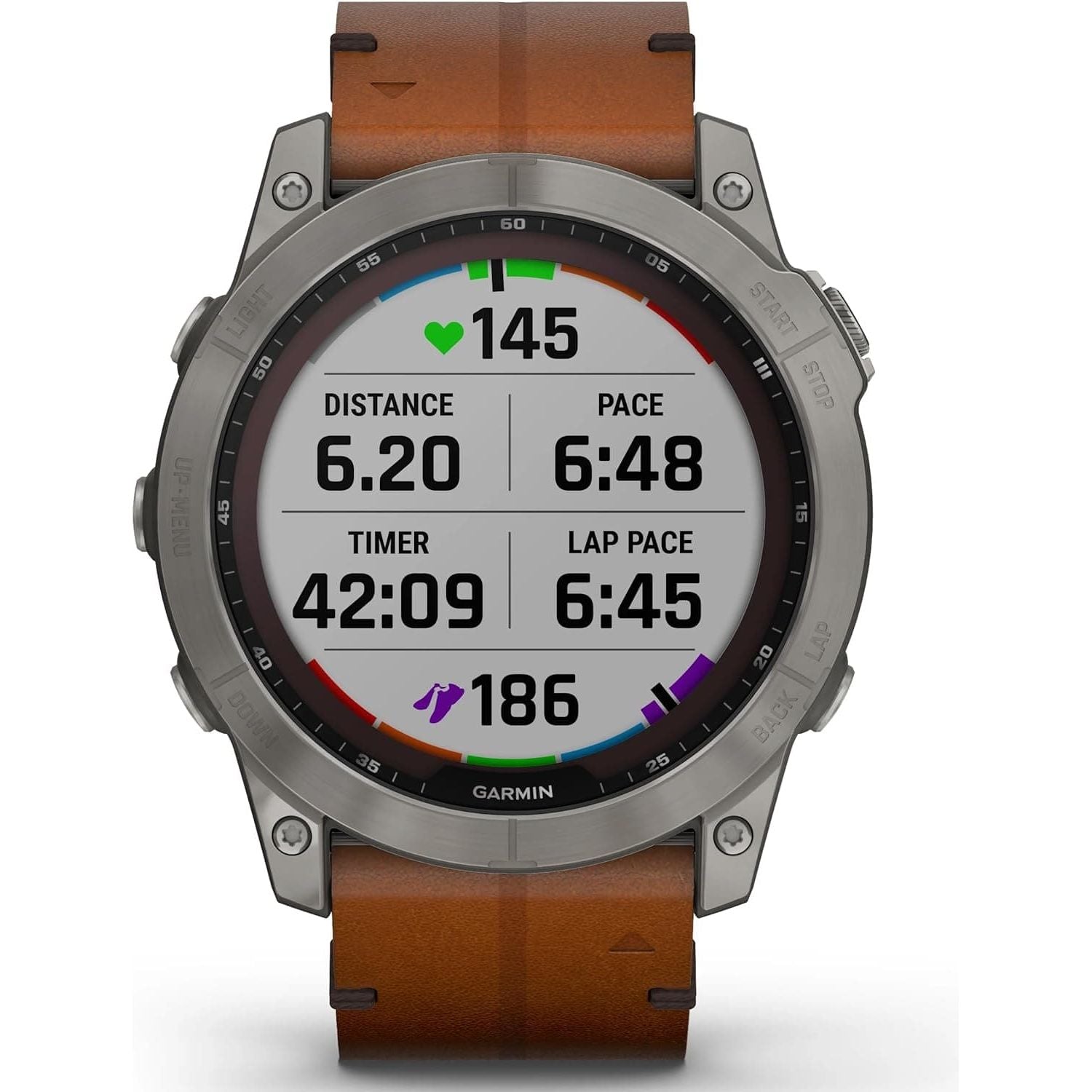 Buy Garmin,Garmin Fenix® 7X Sapphire Solar Edition Titanium with Chestnut Graphite Band Smartwatch - Gadcet UK | UK | London | Scotland | Wales| Ireland | Near Me | Cheap | Pay In 3 | Watches