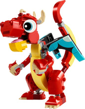 Buy LEGO,LEGO Creator 3in1 Red Dragon Toy to Fish Figure to Phoenix Bird Model, Animal Figures Set, Gifts for 6 Plus Year Old Boys, Girls and Kids - Gadcet UK | UK | London | Scotland | Wales| Near Me | Cheap | Pay In 3 | Interlocking Blocks