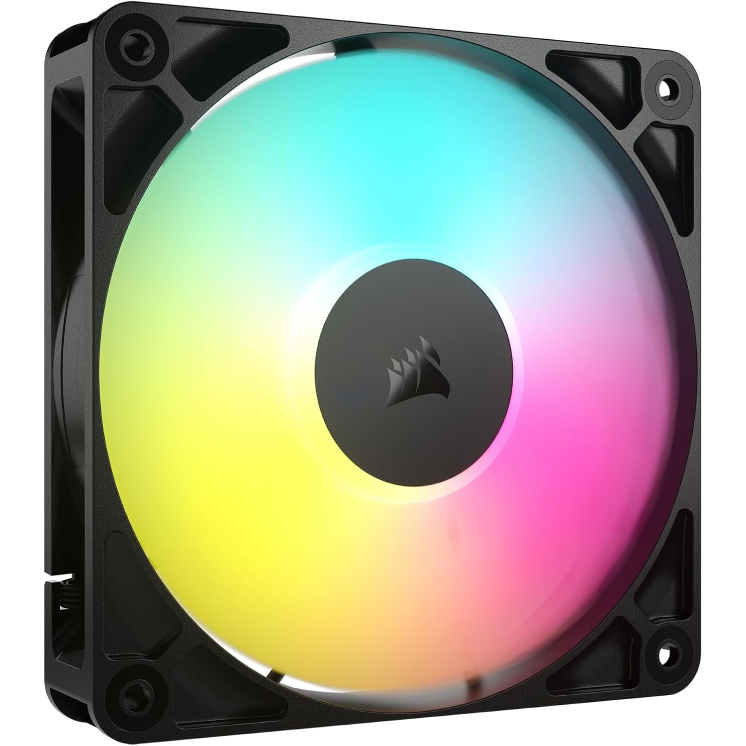 Buy Corsair,Corsair RS120 ARGB 120mm PWM Fan - Daisy-Chain Connection, Low-Noise, Magnetic Dome Bearing, Single Pack - Black - Gadcet UK | UK | London | Scotland | Wales| Near Me | Cheap | Pay In 3 | Electronics