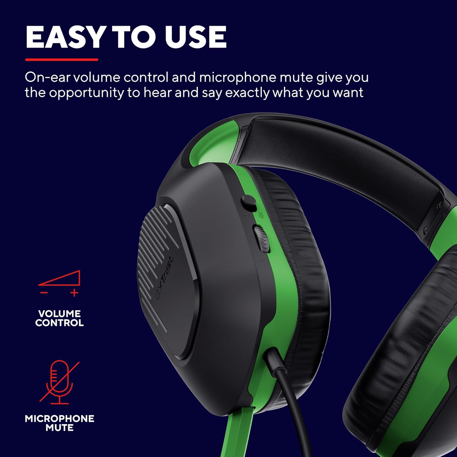 Buy Trust Gaming,Trust Gaming GXT 415X Zirox Lightweight Gaming Headset – 50mm Drivers, 3.5mm Jack, 1.2m Cable, Foldaway Microphone, Over-Ear, Wired – Black/Green - Gadcet UK | UK | London | Scotland | Wales| Near Me | Cheap | Pay In 3 | Headphones & Earphones