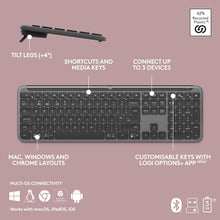 Logitech MK950 Signature Slim Wireless Keyboard & Mouse Combo – Bluetooth, Multi-Device, QWERTY UK, Graphite