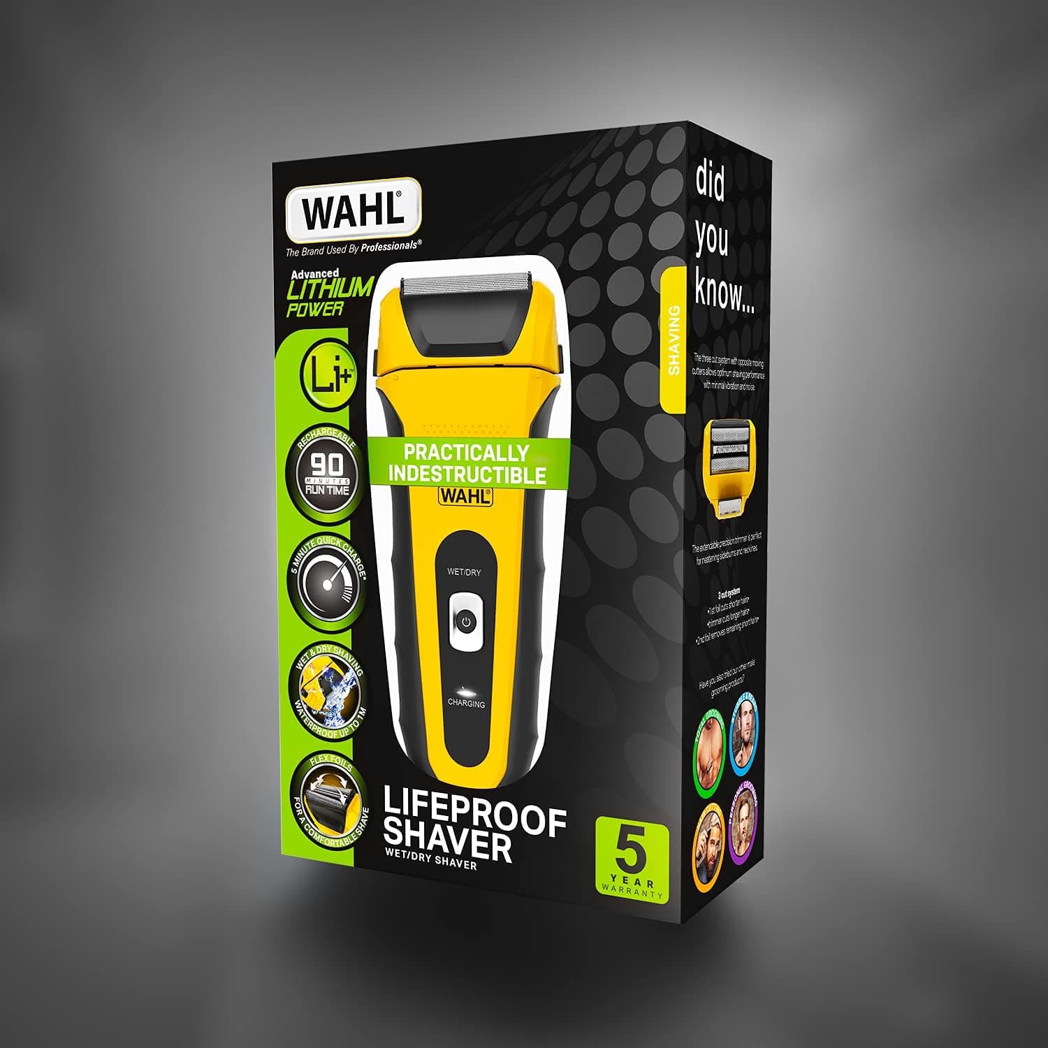 Buy WAHL,Wahl Lifeproof Foil Shaver, Men’s Shaver, Electric Shavers for Men, Beard Shaving, Face Shaver, Flex Foil, Precision Trimmer, Waterproof, Easy Clean, Travel Lock Function, Ergonomic Rubber Grips - Gadcet UK | UK | London | Scotland | Wales| Near Me | Cheap | Pay In 3 | Shaver & Trimmer