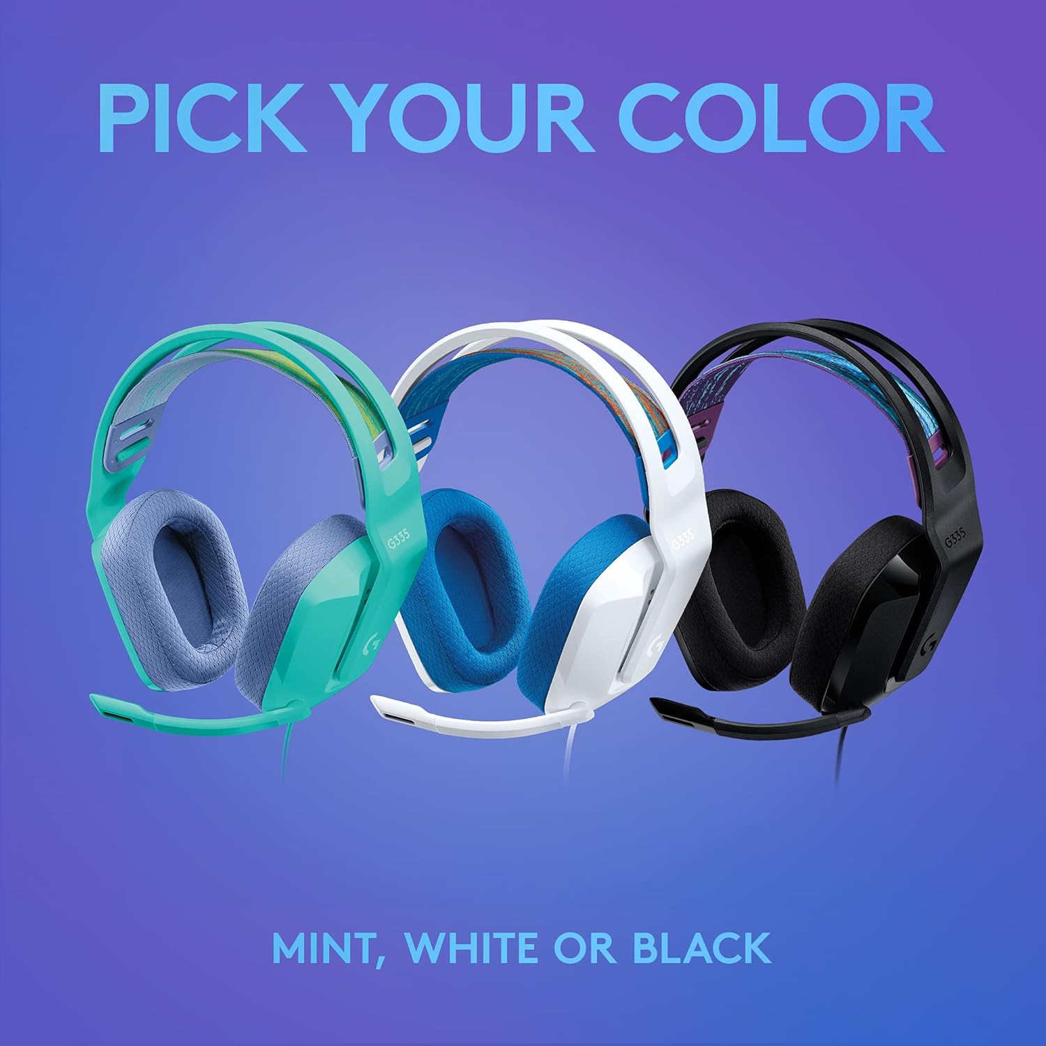 Buy Logitech,Logitech G335 Wired Gaming Headset – Microphone, 3.5mm Jack, Memory Foam, Lightweight, Multi-Platform, Black - Gadcet UK | UK | London | Scotland | Wales| Near Me | Cheap | Pay In 3 | Headphones & Headsets