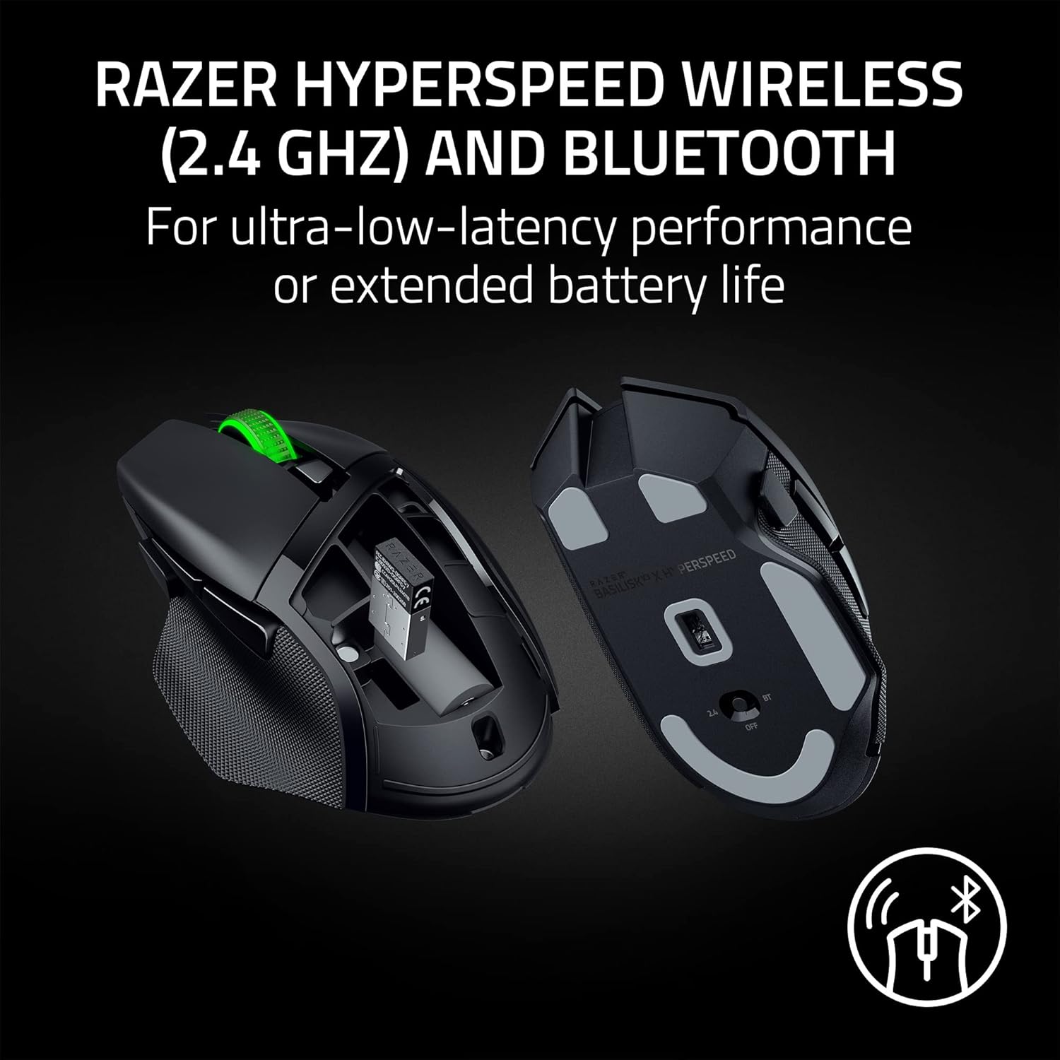 Buy Razer,Razer Basilisk V3 X HyperSpeed Wireless Gaming Mouse – 18K DPI Sensor, 9 Customisable Controls, Chroma RGB, Black - Gadcet UK | UK | London | Scotland | Wales| Near Me | Cheap | Pay In 3 | Mice & Trackballs