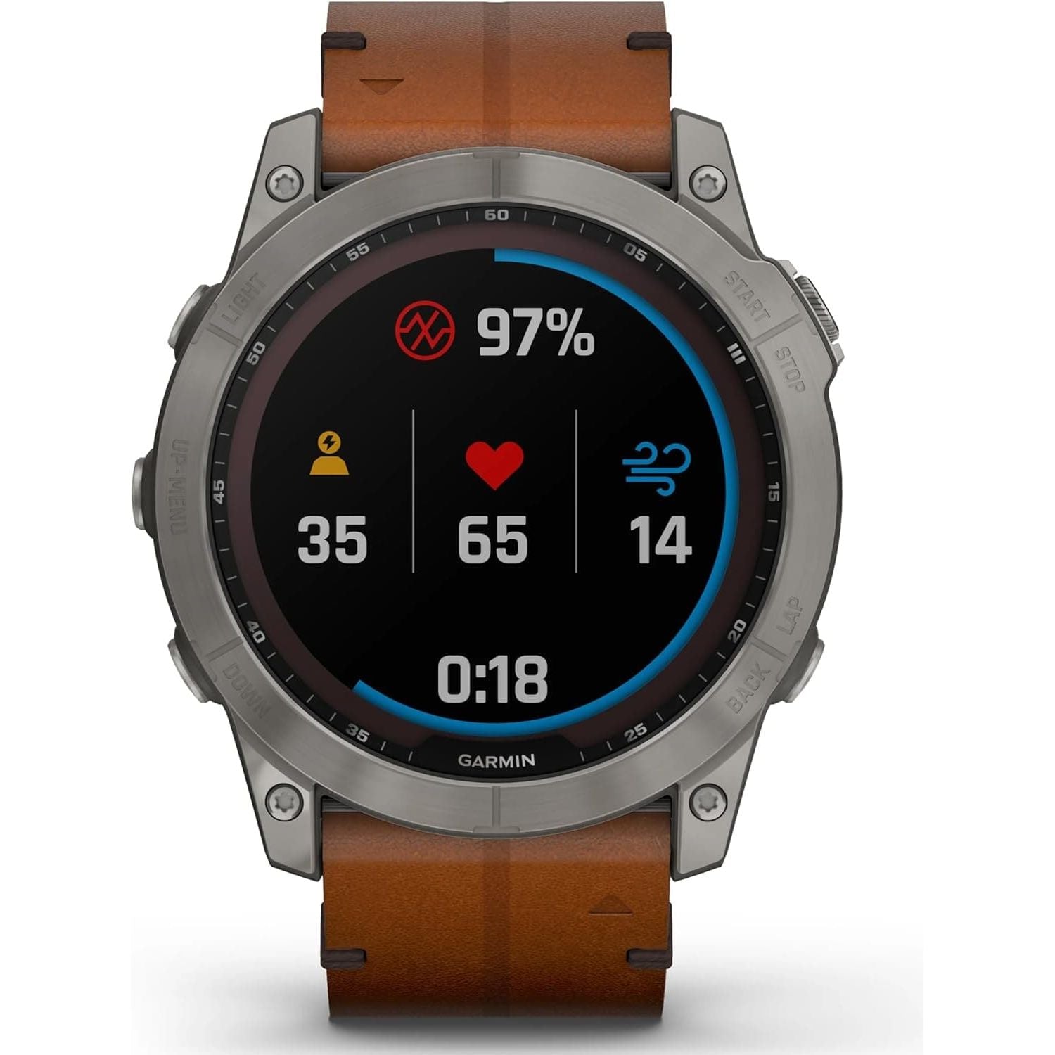Buy Garmin,Garmin Fenix® 7X Sapphire Solar Edition Titanium with Chestnut Graphite Band Smartwatch - Gadcet UK | UK | London | Scotland | Wales| Ireland | Near Me | Cheap | Pay In 3 | Watches