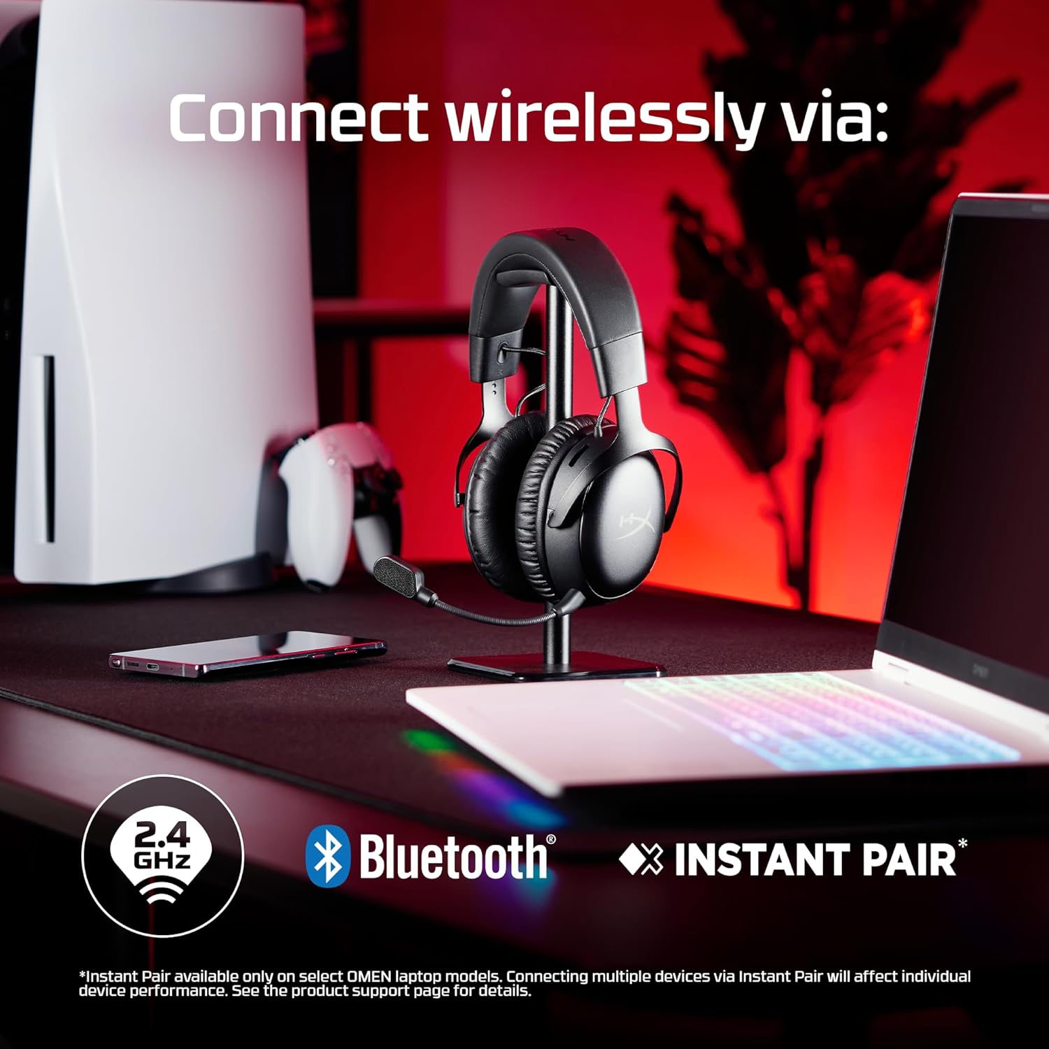 HyperX Cloud III S Wireless Gaming Headset Black | 120-Hour Battery & Bluetooth