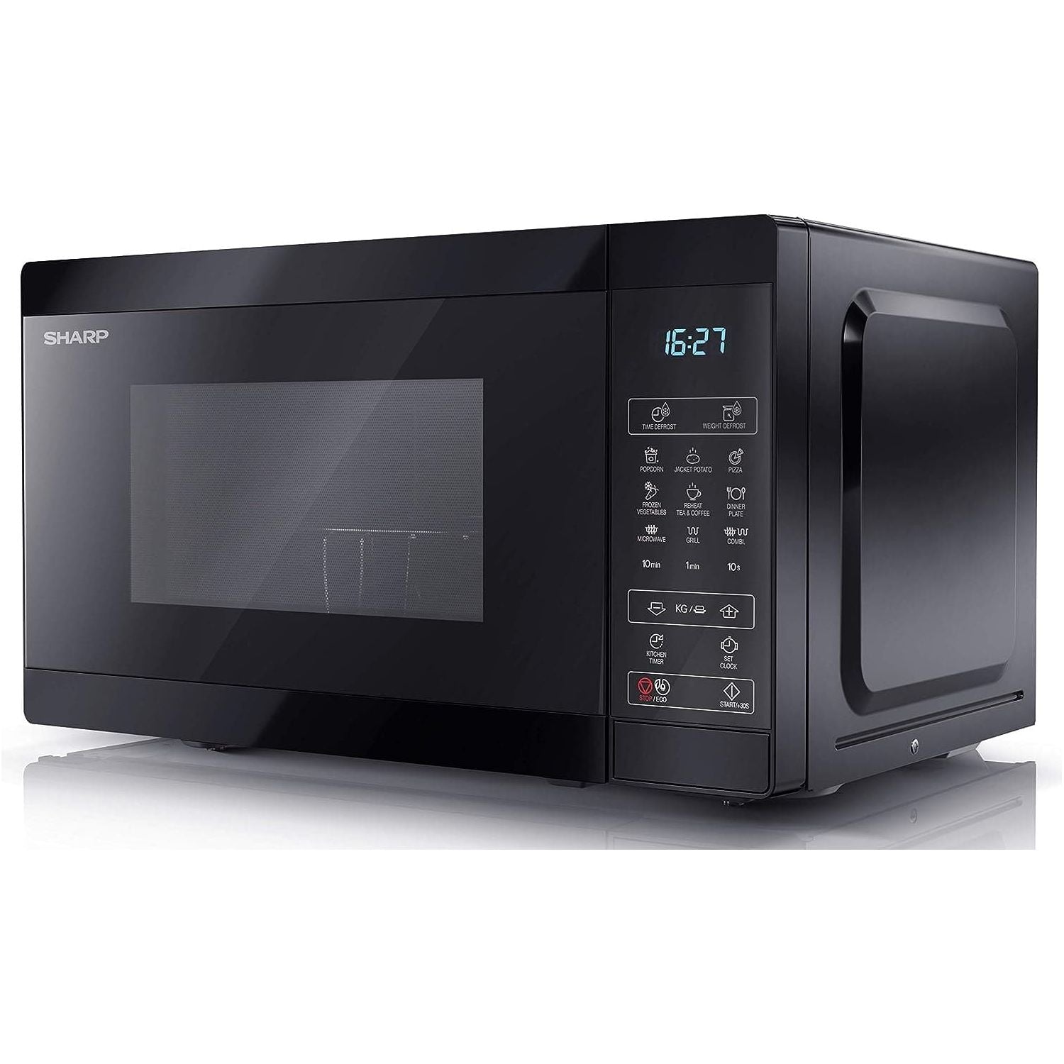 Buy SHARP,SHARP YC-MG02U-B Compact 20 Litre 800W Digital Microwave with 1000W Grill- Black - Gadcet UK | UK | London | Scotland | Wales| Ireland | Near Me | Cheap | Pay In 3 | Electronics