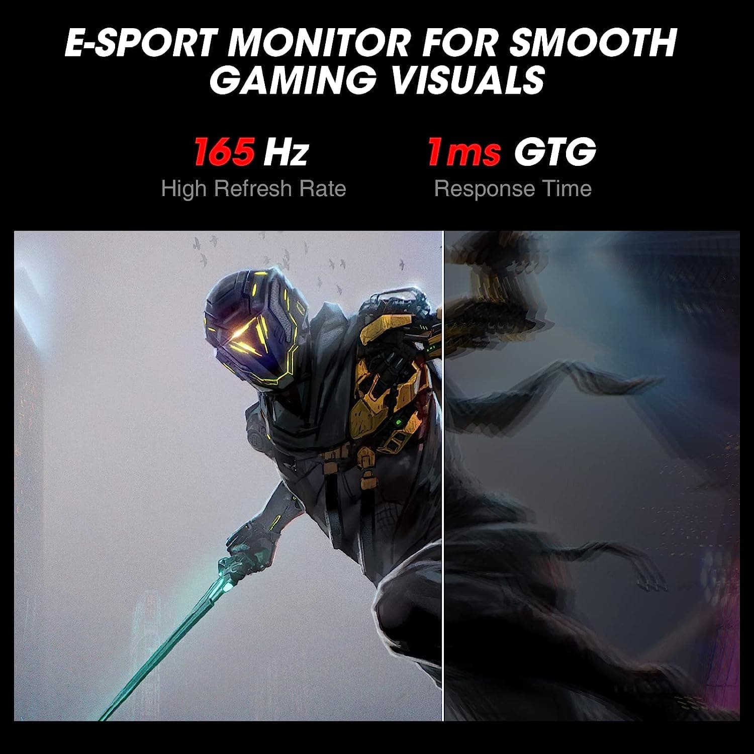 Buy KooRui,KOORUI Monitor Gaming, 24 Inch Computer Screen 24E3 - Black - Gadcet UK | UK | London | Scotland | Wales| Near Me | Cheap | Pay In 3 | Computer Monitors