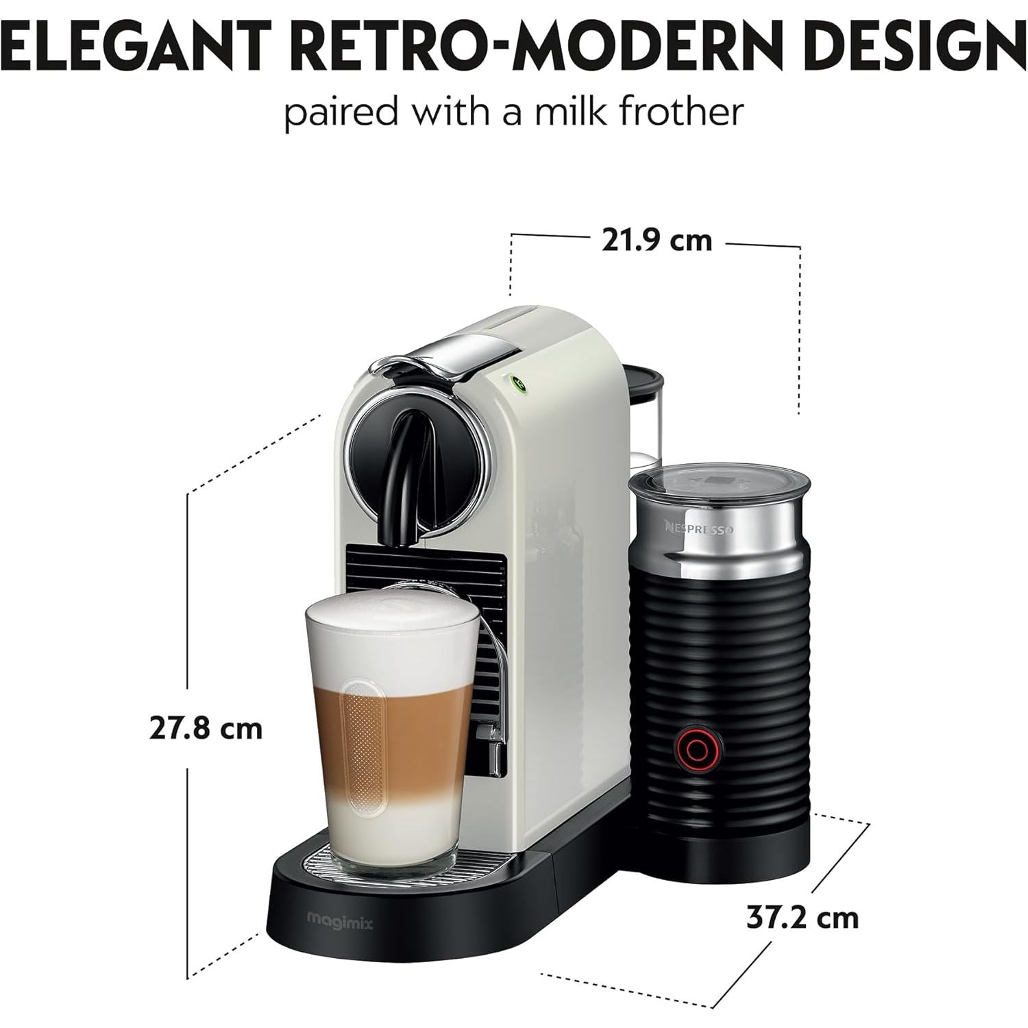 Buy Nespresso,Nespresso Citiz Pod Coffee Machine with Milk Frother by Magimix – White | Espresso, Cappuccino & Flat White Maker - Gadcet UK | UK | London | Scotland | Wales| Near Me | Cheap | Pay In 3 | Coffee Makers & Espresso Machines