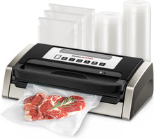 Bonsenkitchen VS4100 Vacuum Sealer Machine – Powerful Globefish Technology, Built-In Cutter & Bag Storage, Low Noise