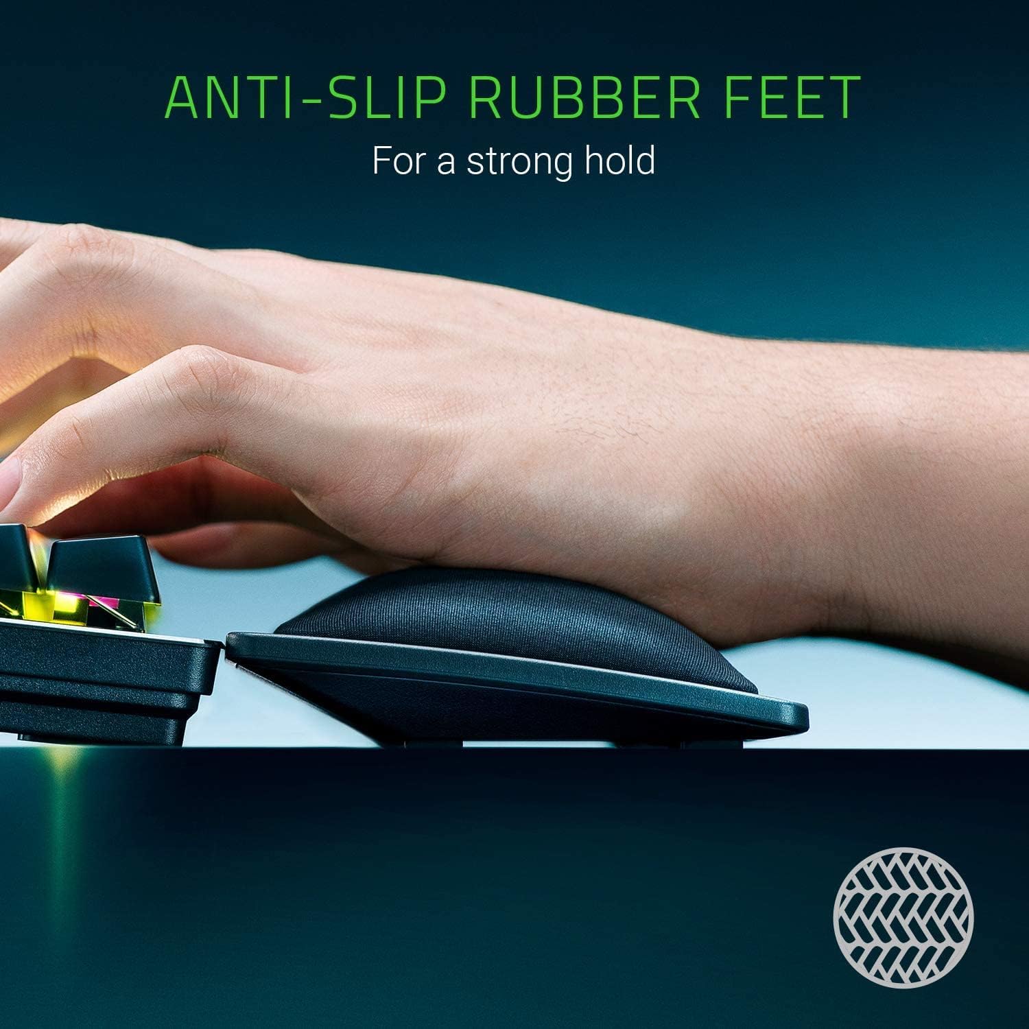 Buy Razer,Razer Ergonomic Wrist Rest Pro - Cooling Gel Cushion with Anti-Slip Rubber Feet for Full-Sized Keyboards, Black - Gadcet UK | UK | London | Scotland | Wales| Near Me | Cheap | Pay In 3 | Keyboard & Mouse