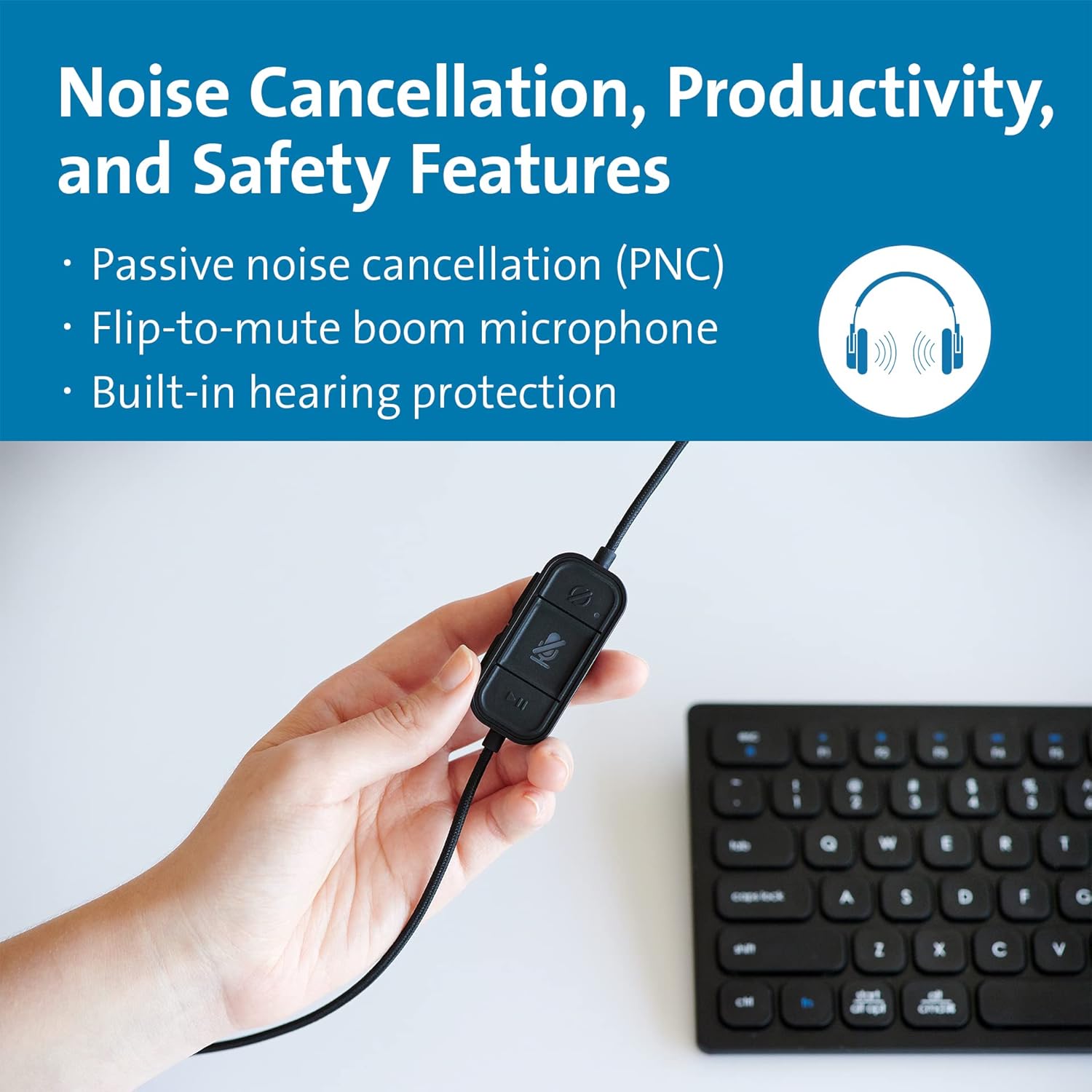 Buy Kensington,Kensington H2000 Over-Ear USB-C Headset with Microphone - Gadcet UK | UK | London | Scotland | Wales| Near Me | Cheap | Pay In 3 | Headphones & Earphones
