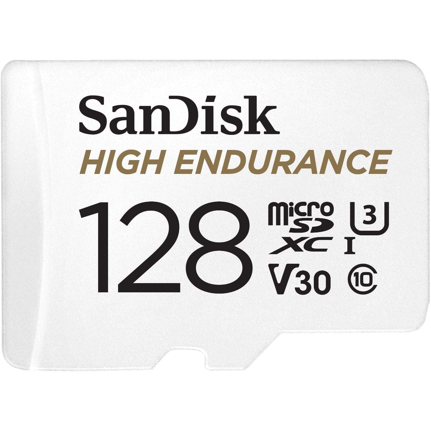 Buy SanDisk,SanDisk 128GB High Endurance microSDXC Card – For Dash Cams & IP Cams, Up to 10,000 Hours Full HD/4K Recording, 100MB/s, UHS-I, Class 10, U3, V30 + SD Adapter - Gadcet UK | UK | London | Scotland | Wales| Near Me | Cheap | Pay In 3 | Flash Memory Cards