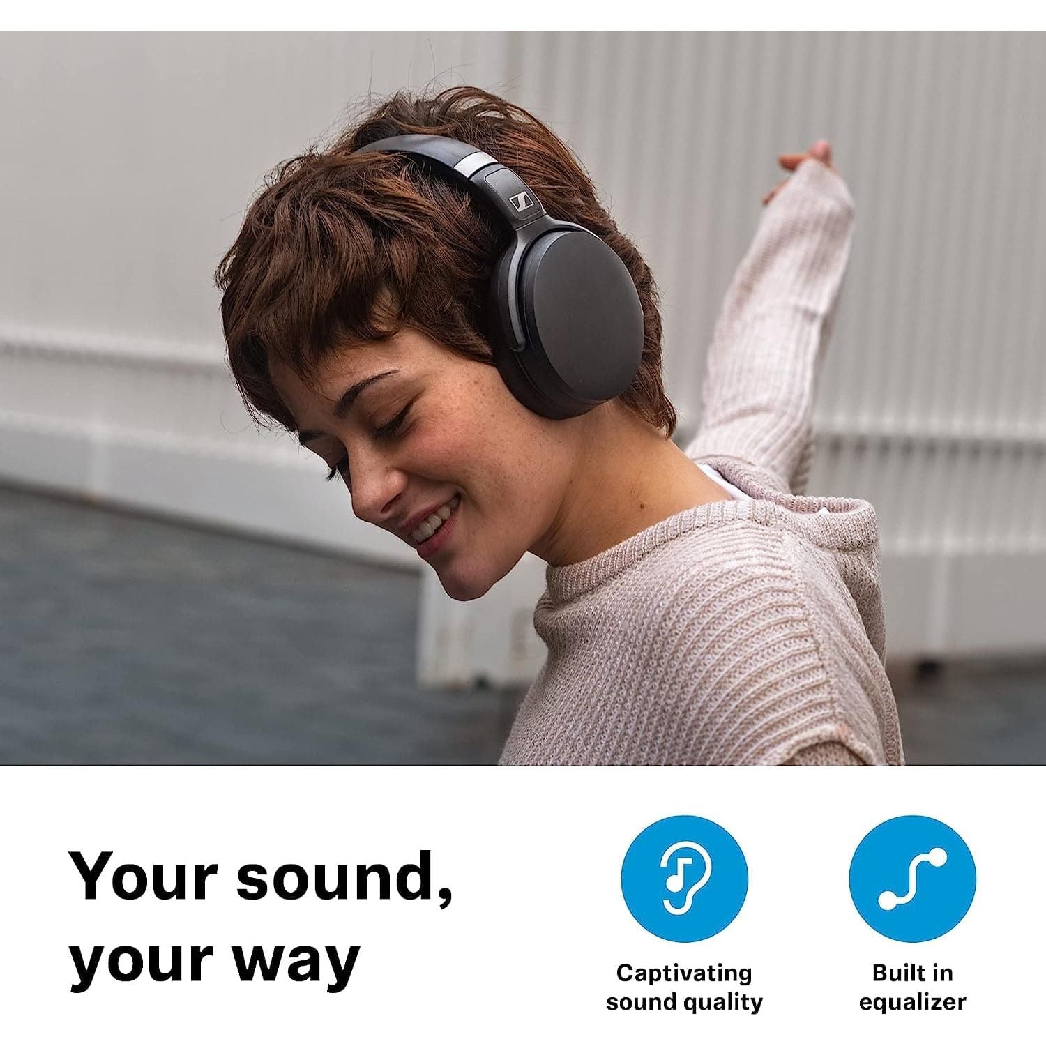 Buy Sennheiser,Sennheiser HD 450SE Over Ear Noise Cancelling Alexa Enabled Wireless Headphones - Black - Gadcet.com | UK | London | Scotland | Wales| Ireland | Near Me | Cheap | Pay In 3 | Headphones