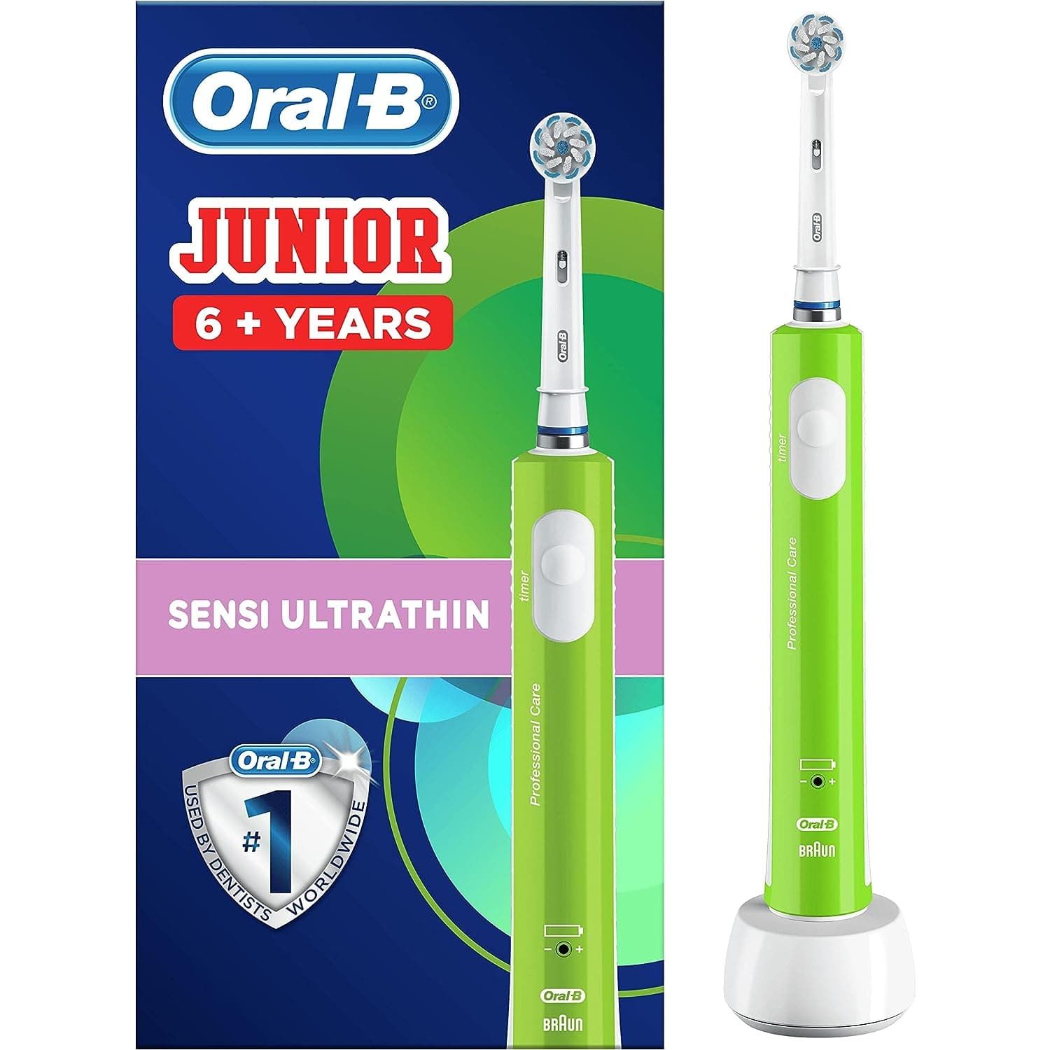 Buy Oral-B,Oral-B Junior Electric Toothbrush - Green - Gadcet UK | UK | London | Scotland | Wales| Ireland | Near Me | Cheap | Pay In 3 | Health & Beauty