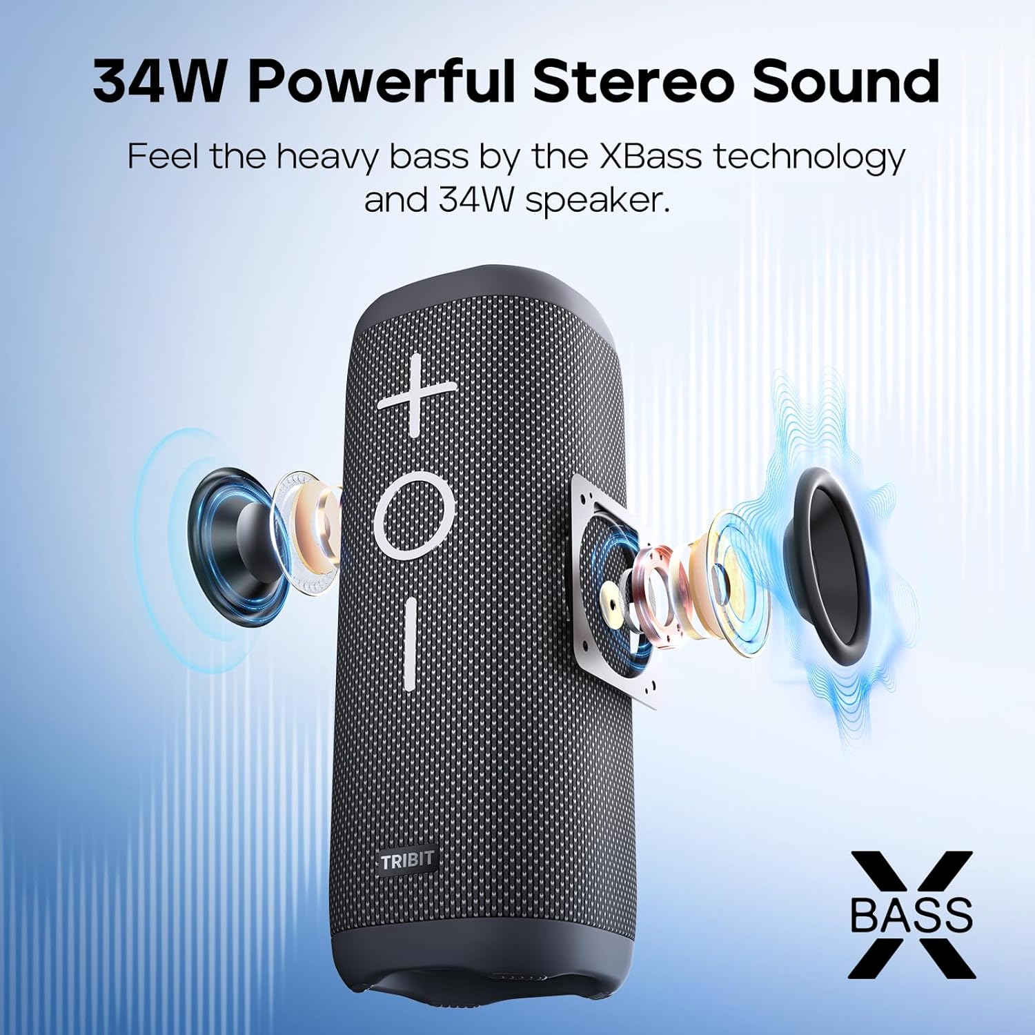 Buy Tribit,Tribit StormBox 2 Bluetooth Speaker – 34W 360° Sound, XBass, 24H Playtime, IPX7 Waterproof, Bluetooth 5.3, TWS Pairing – Portable Wireless Outdoor Speaker - Gadcet UK | UK | London | Scotland | Wales| Near Me | Cheap | Pay In 3 | Speakers