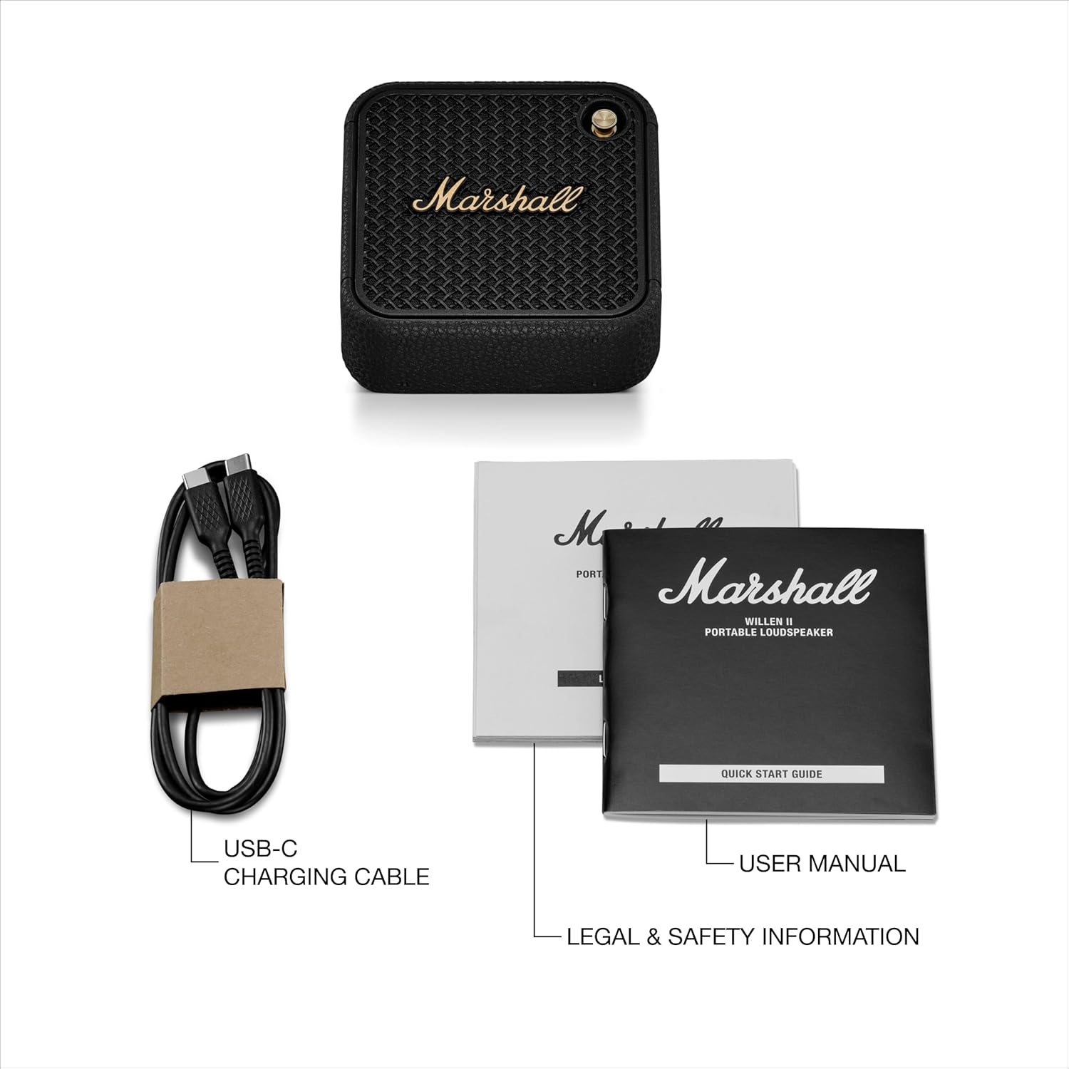 Buy Marshall,Marshall Willen II Portable Bluetooth Speaker - Black & Gold - Gadcet UK | UK | London | Scotland | Wales| Near Me | Cheap | Pay In 3 | Speakers