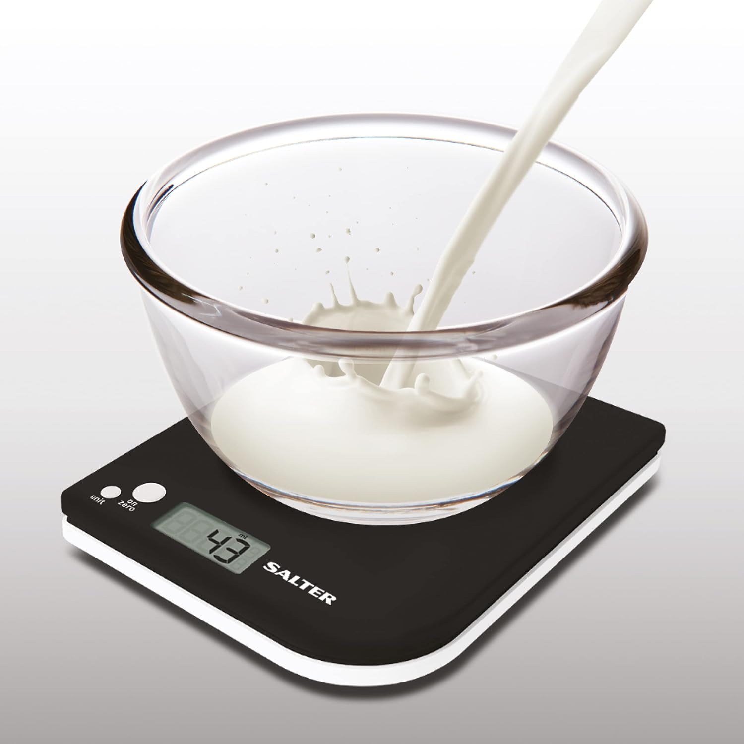 Buy Salter,Salter Leaf Digital Kitchen Scale – 5kg Capacity, Tare Function, Liquid Measurement, Slim & Precise – Black - Gadcet UK | UK | London | Scotland | Wales| Near Me | Cheap | Pay In 3 | Smart Scale