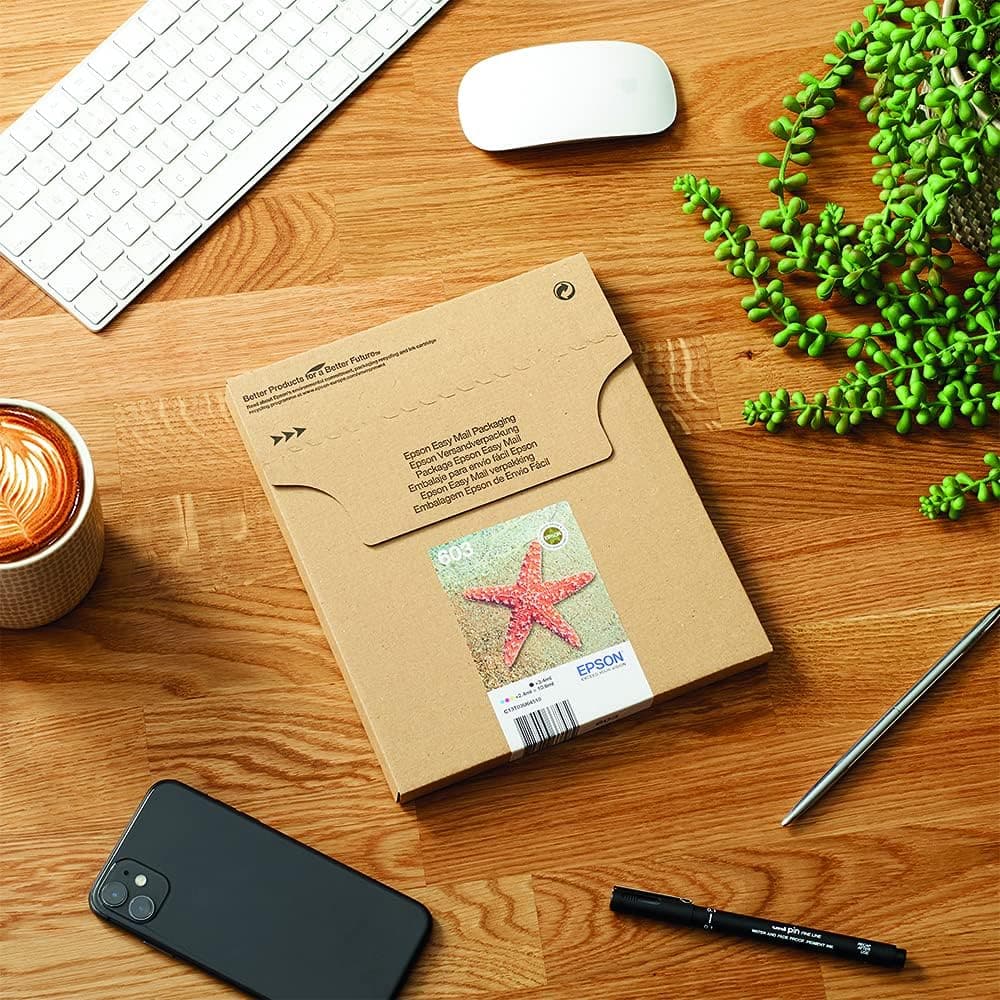 Buy EPSON,Epson 603 Starfish Genuine Multipack, Eco-Friendly Packaging, 4-Colours Ink Cartridges - Gadcet UK | UK | London | Scotland | Wales| Ireland | Near Me | Cheap | Pay In 3 | Toner & Inkjet Cartridges