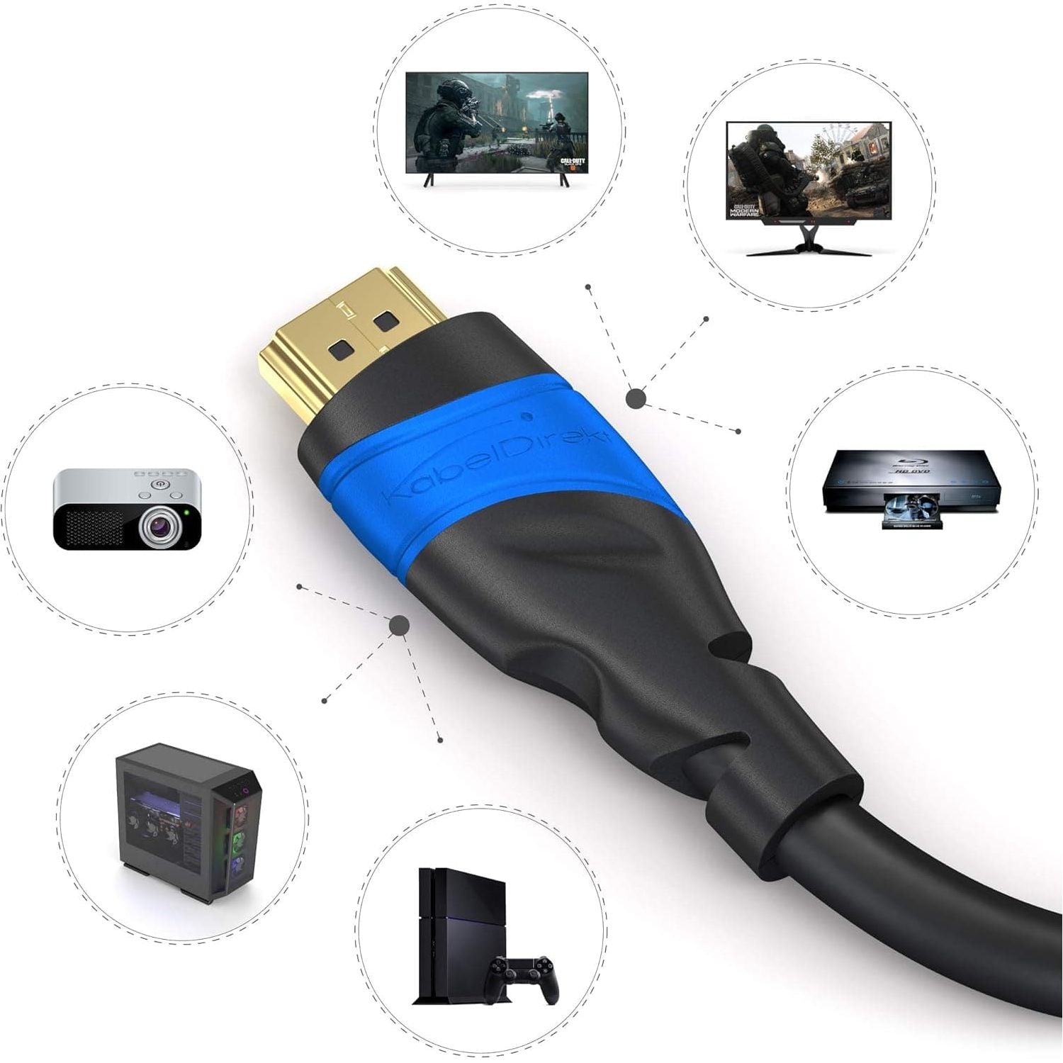 Buy KabelDirekt,KabelDirekt HDMI Cable 4K – 20m – with A.I.S Shielding - High Speed HDMI lead with Ethernet - Black - Gadcet UK | UK | London | Scotland | Wales| Ireland | Near Me | Cheap | Pay In 3 | Electronics