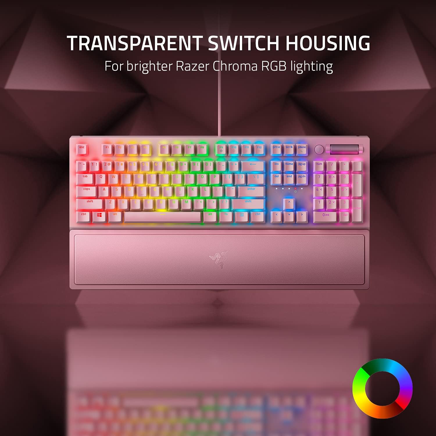 Buy Razer,Razer BlackWidow V3 Mechanical Gaming Keyboard – Green Switch, Doubleshot ABS, Digital Roller, Wrist Rest, US Layout, Quartz Pink - Gadcet UK | UK | London | Scotland | Wales| Near Me | Cheap | Pay In 3 | Keyboards