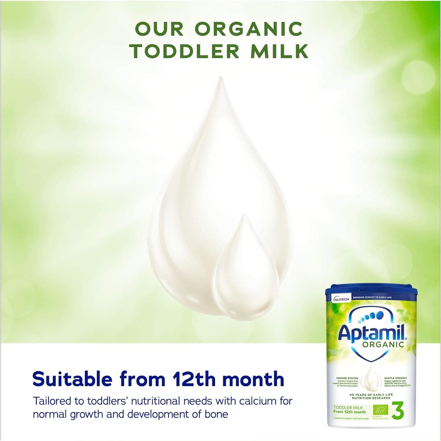 Buy APTAMIL,Aptamil Organic 3 Toddler Baby Milk Powder Formula, from 1 Year, 800 g (Pack of 4) - Gadcet UK | UK | London | Scotland | Wales| Ireland | Near Me | Cheap | Pay In 3 | Health Care