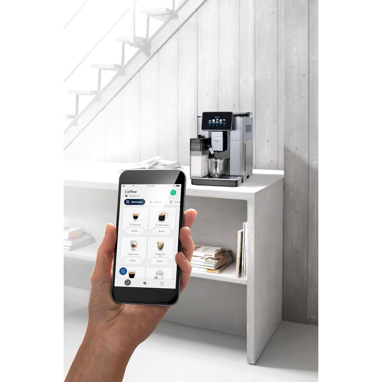 Buy De'Longhi,De'Longhi PrimaDonna Soul Bean-to-Cup Coffee Machine – ECAM610.75.MB, 2.2L, Black & Silver - Gadcet UK | UK | London | Scotland | Wales| Near Me | Cheap | Pay In 3 | Espresso Machines