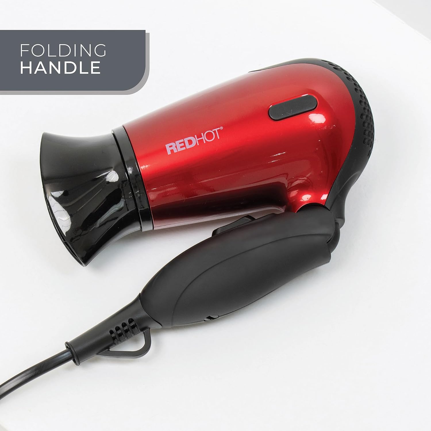 Buy REDHOT,Red Hot 37070 1200W Travel Hair Dryer – Dual Voltage, Folding Handle, Red - Gadcet UK | UK | London | Scotland | Wales| Near Me | Cheap | Pay In 3 | Hair Clippers & Trimmers