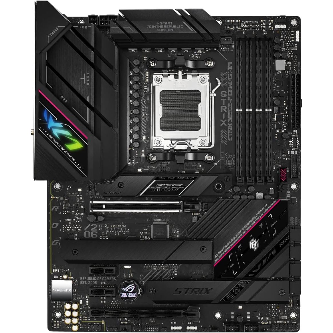Buy ASUS,ASUS ROG Strix B650E-F Gaming WiFi ATX Motherboard – AMD AM5, DDR5, PCIe 5.0, WiFi 6E, USB-C, Aura Sync RGB - Gadcet UK | UK | London | Scotland | Wales| Near Me | Cheap | Pay In 3 | Motherboards