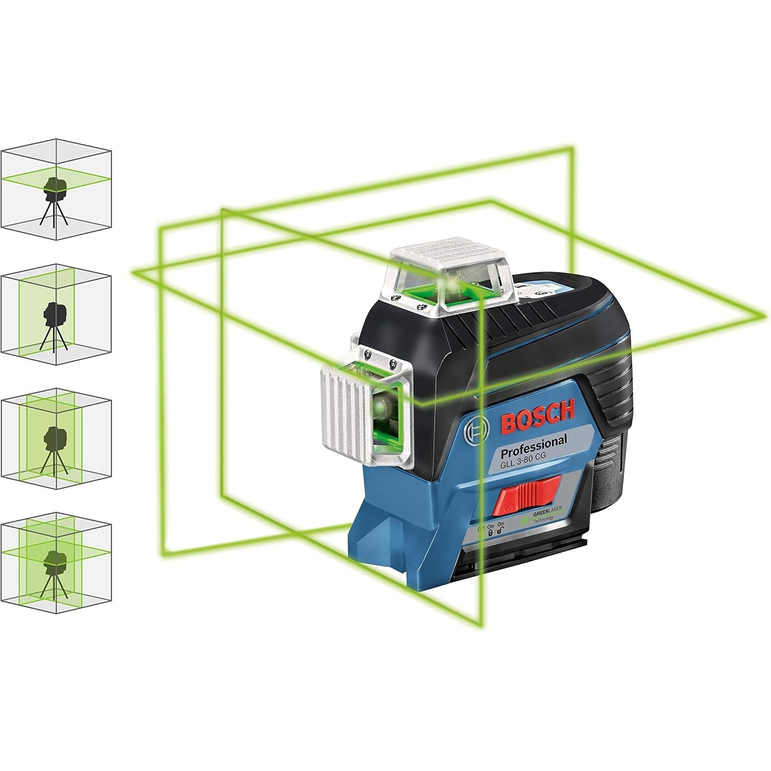 Buy Bosch Professional,Bosch GLL 3-80 CG Professional 12V Green Laser Level | 30m Range, Battery, App Control & L-BOXX - Gadcet UK | UK | London | Scotland | Wales| Near Me | Cheap | Pay In 3 | Electronics