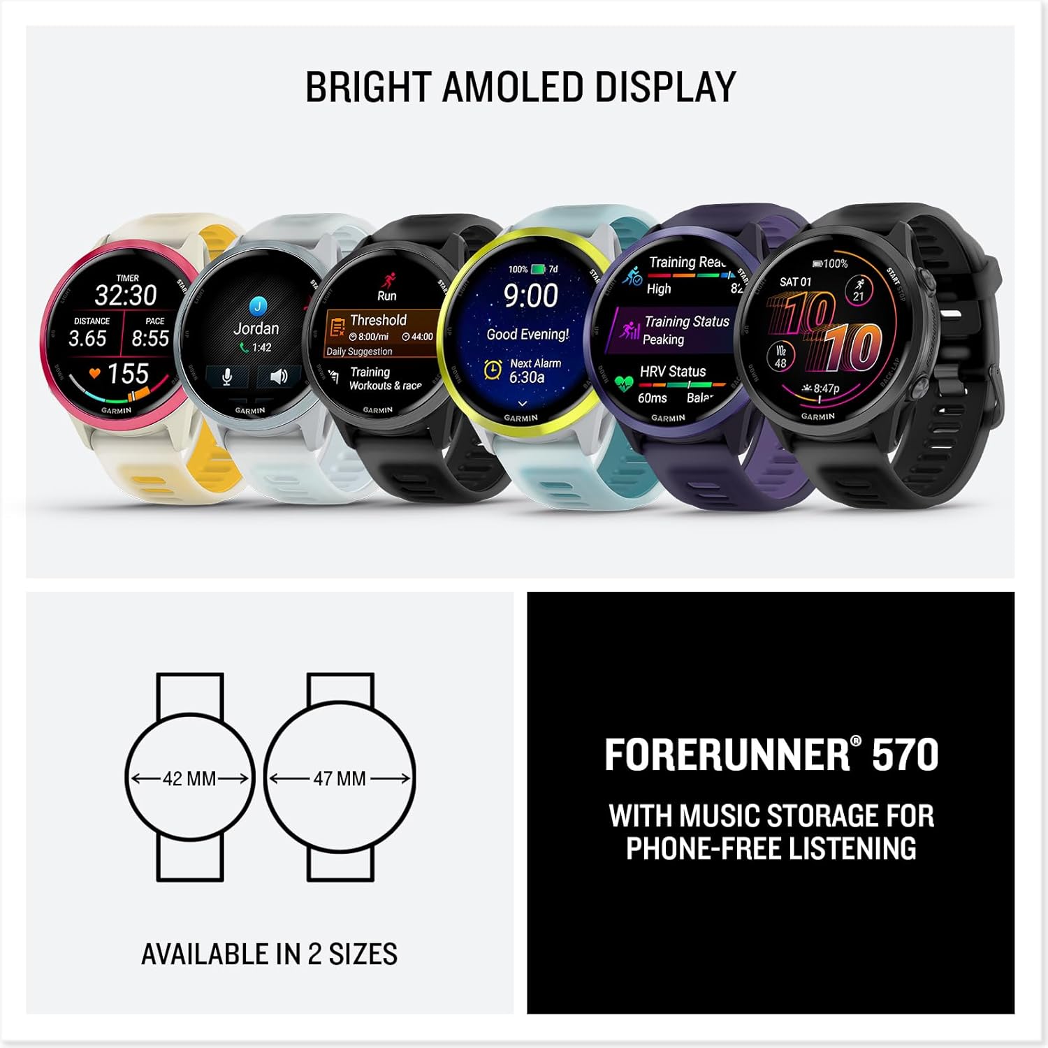 Buy Garmin,Garmin Forerunner 570 – Advanced GPS Running & Triathlon Smartwatch, 47mm – Slate Grey Aluminium with Translucent Black Band - Gadcet UK | UK | London | Scotland | Wales| Near Me | Cheap | Pay In 3 | Smart Watches