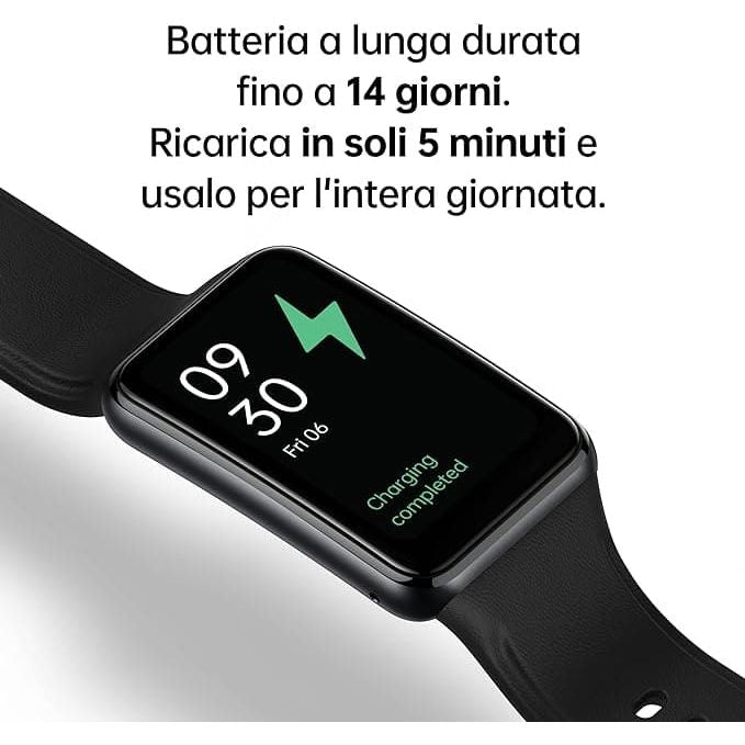 Buy Oppo,OPPO Watch Free – Smart Watch, AMOLED Curved Screen, 32g, Bluetooth 5.0, 5ATM Resistance, 230 mAh Battery, Fast Charge - Black - Gadcet UK | UK | London | Scotland | Wales| Ireland | Near Me | Cheap | Pay In 3 | Watches