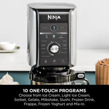 Ninja CREAMi Deluxe Ice Cream Maker - 10 Functions, 3 Tubs, 2-in-1 Flavour Option, Silver (NC501UK)
