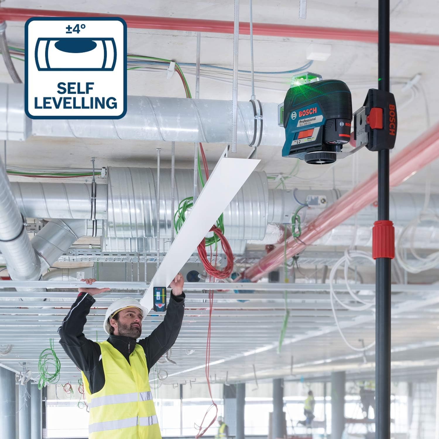 Buy Bosch Professional,Bosch GLL 3-80 CG Professional 12V Green Laser Level | 30m Range, Battery, App Control & L-BOXX - Gadcet UK | UK | London | Scotland | Wales| Near Me | Cheap | Pay In 3 | Electronics