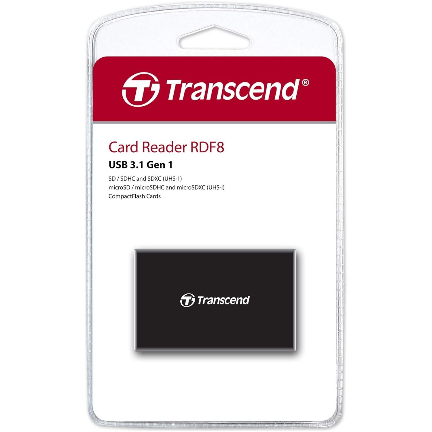 Buy Transcend,Transcend Multifunctional Card Reader - USB 3.1 Gen 1, SD, microSD, CompactFlash Slots, Black - TS-RDF8K2 - Gadcet UK | UK | London | Scotland | Wales| Near Me | Cheap | Pay In 3 | Smart Card Reader