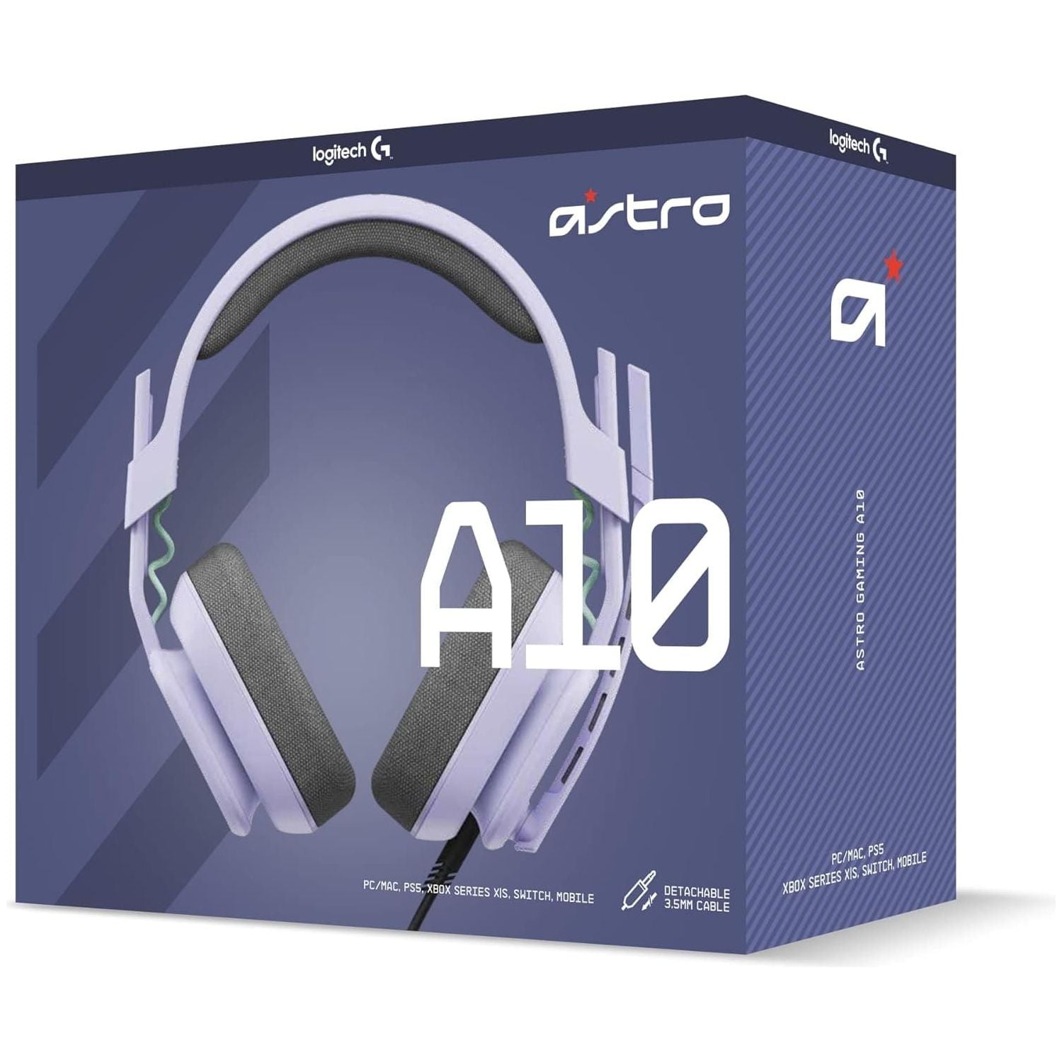 Buy ASTRO Gaming,ASTRO A10 Gaming Headset Gen 2 Wired Headset, Over-ear Gaming Headphones, Lightweight, Flip-to-mute microphone, 32 mm drivers, For Xbox Series X|S, Xbox One, PS5, PS4, Nintendo Switch, PC - Lilac - Gadcet UK | UK | London | Scotland | Wales| Near Me | Cheap | Pay In 3 | Headphones & Headsets
