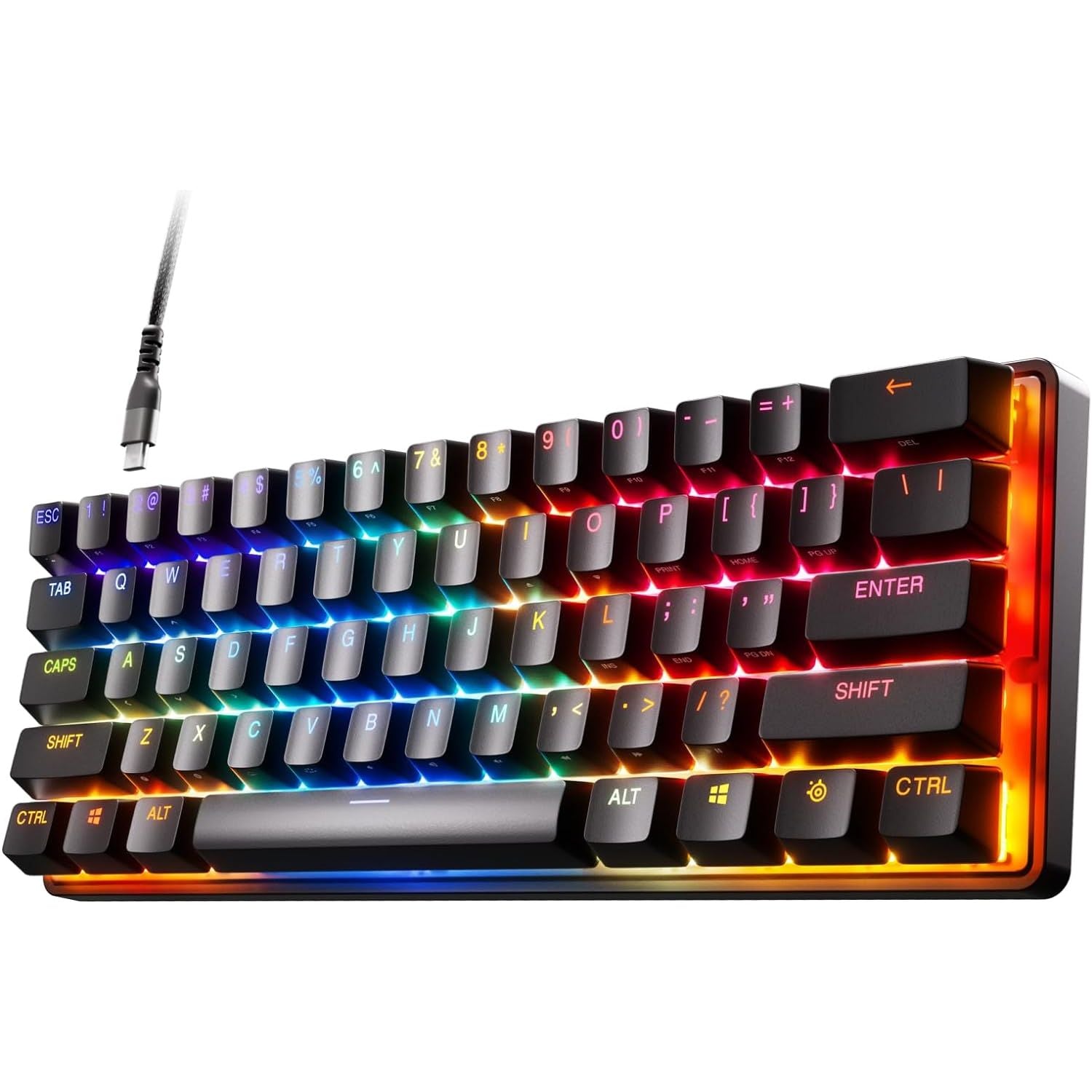 Buy SteelSeries,SteelSeries Apex Pro Mini - Mechanical Gaming Keyboard – World’s Fastest Keyboard – Adjustable Actuation – Compact 60% Form Factor – English (QWERTY) Layout - Gadcet UK | UK | London | Scotland | Wales| Near Me | Cheap | Pay In 3 | gaming keyboard