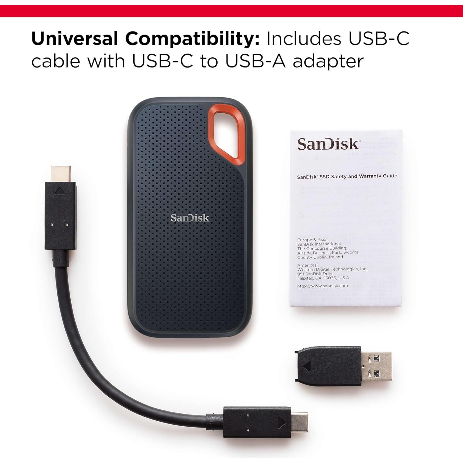 Buy SanDisk,SanDisk Extreme Portable SSD 8TB – USB-C NVMe, 1050MB/s Read, 1000MB/s Write, IP65 Water & Dust Resistant, Black - Gadcet UK | UK | London | Scotland | Wales| Near Me | Cheap | Pay In 3 | Hard Drives