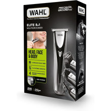 Wahl Elite 8in1 Multigroomer, Full Body Trimming, Washable Blade Heads, Nose Trimming, Ear Hair Removal, Long Life Battery, Perfect for Him, Easy Maintenance