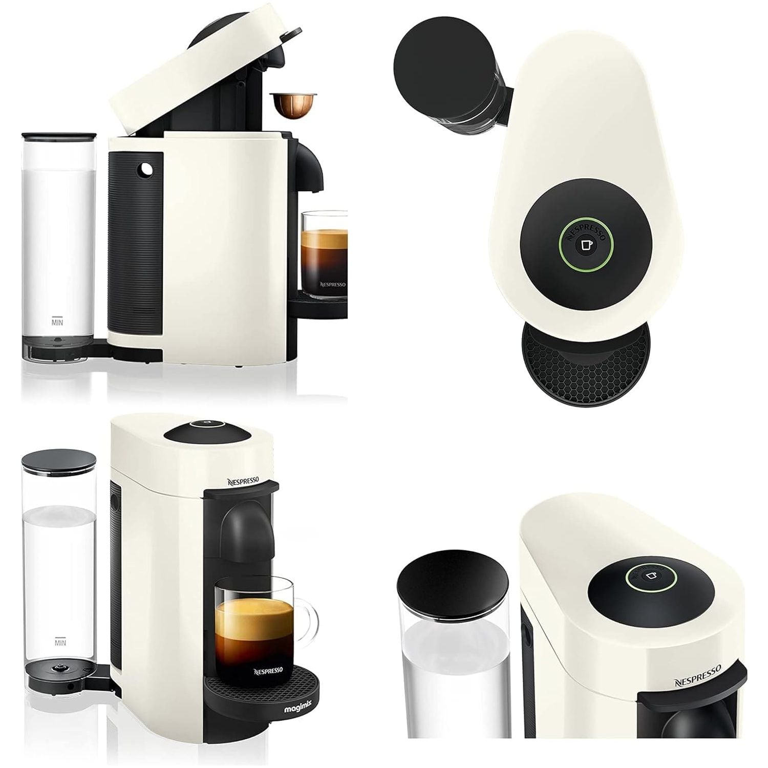 Buy Nespresso,Nespresso Vertuo Plus Pod Coffee Machine by Magimix - White - Gadcet UK | UK | London | Scotland | Wales| Ireland | Near Me | Cheap | Pay In 3 | Coffee Makers & Espresso Machines