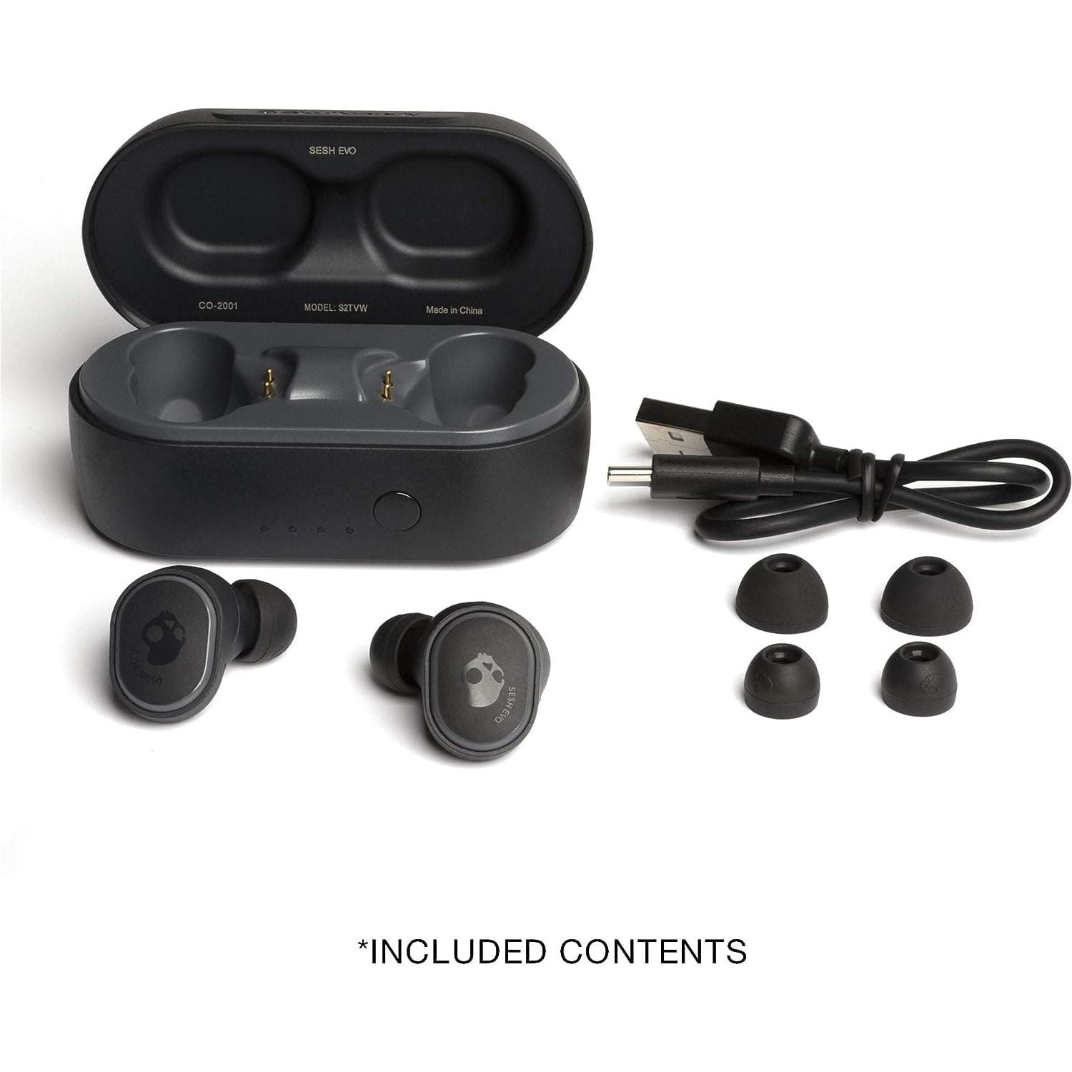 Skullcandy Sesh Evo True Wireless Earbuds – Bluetooth, Mic, IP55 Water Resistant, Charging Case, iPhone & Android Compatible - Black - 6