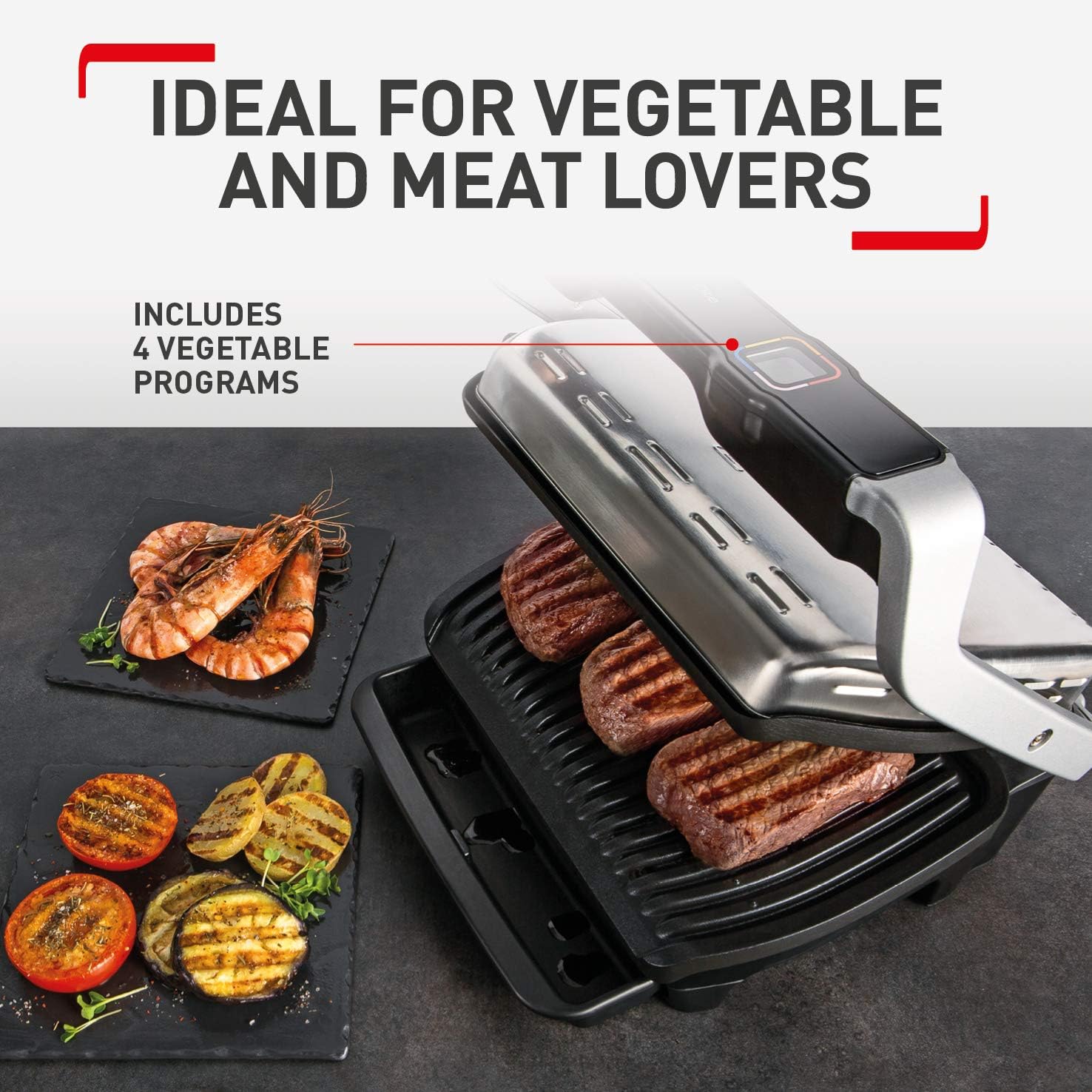 Buy TEFAL,Tefal OptiGrill Elite GC750D40 Intelligent Health Grill – 2000W, 4-6 Portions, Black & Stainless Steel - Gadcet UK | UK | London | Scotland | Wales| Near Me | Cheap | Pay In 3 | Sandwich Makers