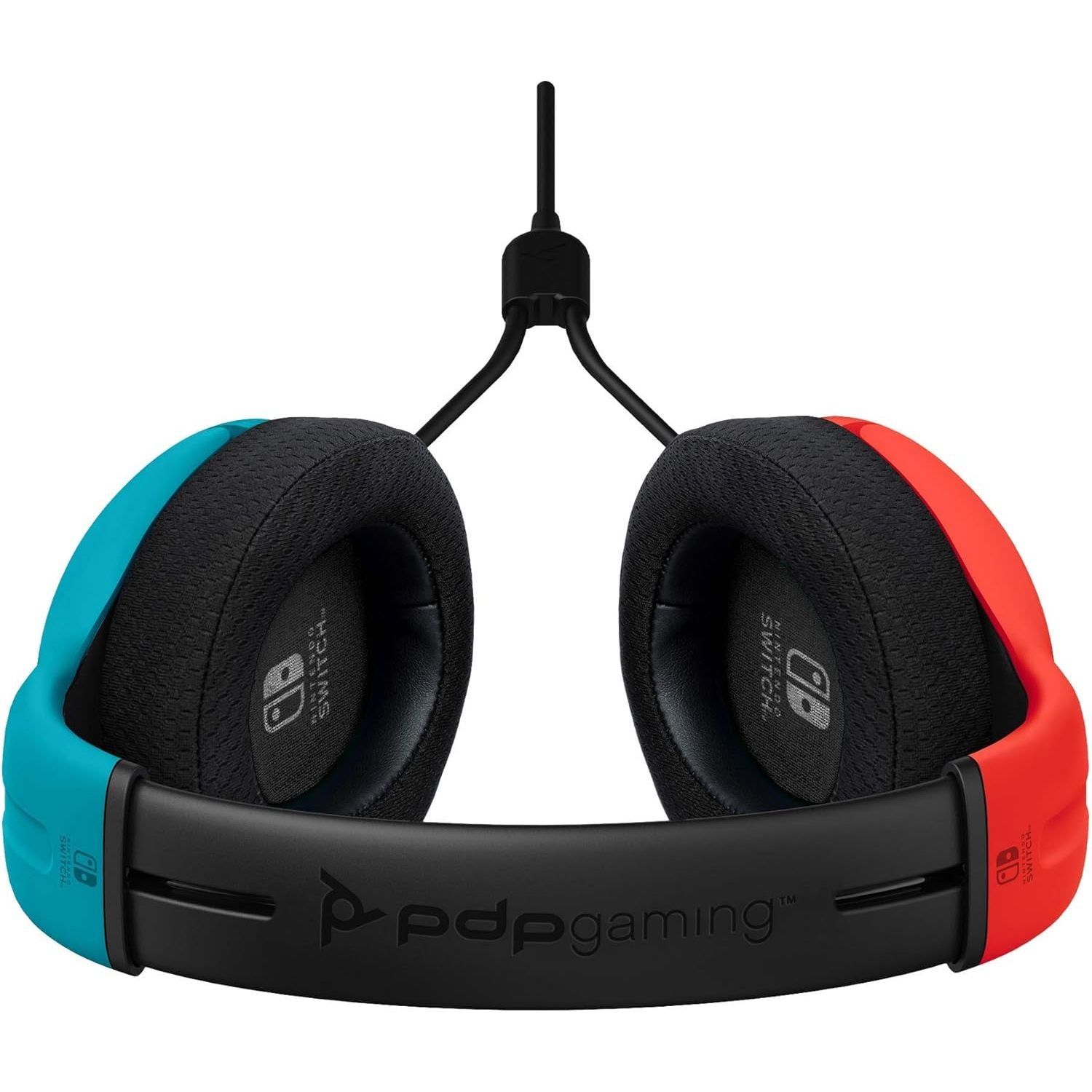 Buy PDP,PDP Gaming LVL40 Stereo Headset with Mic for Nintendo Switch - PC, iPad, Mac, Laptop Compatible, Noise Cancelling, Lightweight, On-Ear, 3.5mm Jack - Neon Blue-Red - Gadcet UK | UK | London | Scotland | Wales| Near Me | Cheap | Pay In 3 | Headphones & Headsets