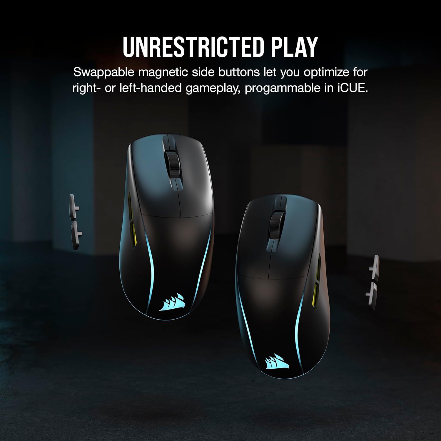 Buy CORSAIR,Corsair M75 Wireless RGB FPS Gaming Mouse, 26,000 DPI, Swappable Side Buttons, iCUE Compatible, PC, Black - Gadcet UK | UK | London | Scotland | Wales| Near Me | Cheap | Pay In 3 | Mice & Trackballs