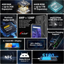 Buy Blackview,Blackview BV5200 Pro 4G 64GB Black 4GB RAM Dual Sim Rugged Phone - Black - Unlocked - Gadcet.com | UK | London | Scotland | Wales| Ireland | Near Me | Cheap | Pay In 3 | Mobile Phone