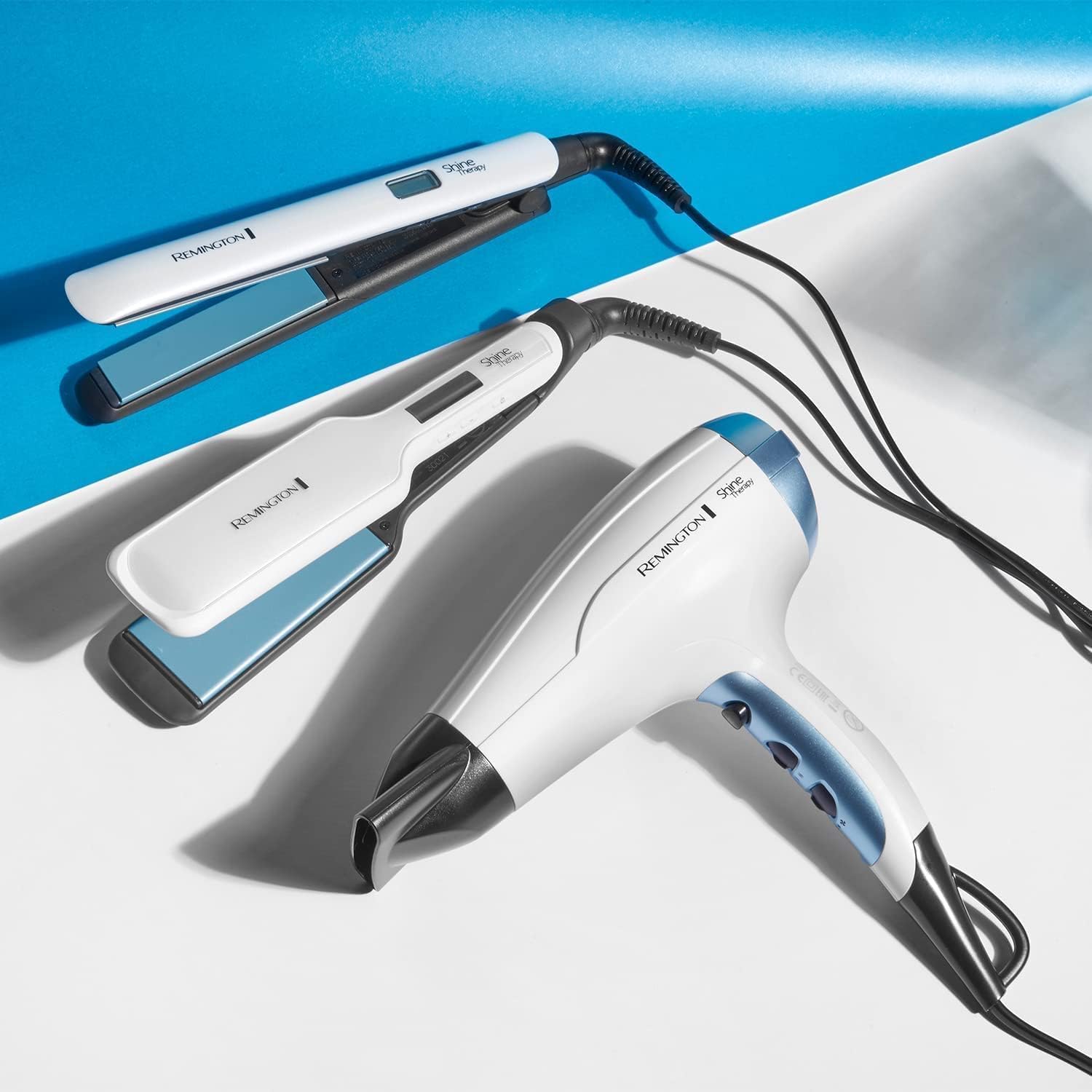 Buy Remington,Remington Shine Therapy Wide Hair Straightener (45mm), Ceramic Plates with Argan Oil, 9 Heat Settings (150°C–230°C), S8550 - Gadcet UK | UK | London | Scotland | Wales| Near Me | Cheap | Pay In 3 | Hair Straighteners