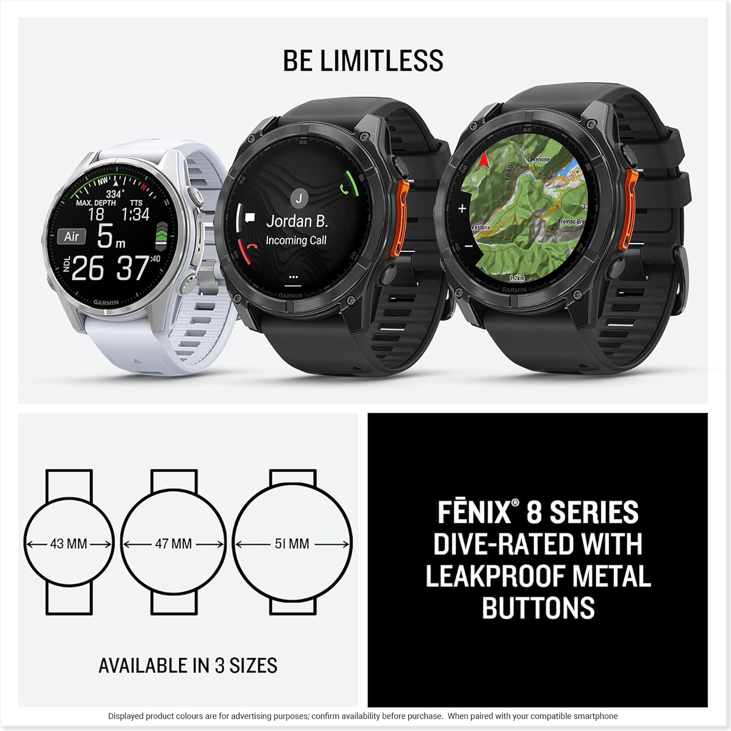 Buy Garmin,Garmin fēnix 8 Premium Multisport GPS Smartwatch (47mm, AMOLED) - Slate Gray, 16-Day Battery, LED Flashlight - Gadcet UK | UK | London | Scotland | Wales| Near Me | Cheap | Pay In 3 | Smart Watches