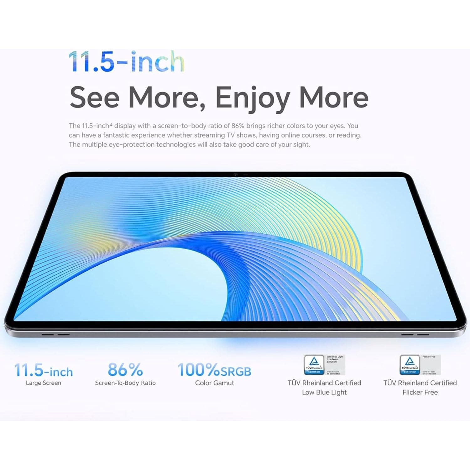 Buy Honor,HONOR Pad X9 WIFI 11.5'' Multi-Window 7250mAh Battery 4GB+128GB - Space Grey - Gadcet UK | UK | London | Scotland | Wales| Ireland | Near Me | Cheap | Pay In 3 | Tablet Computers