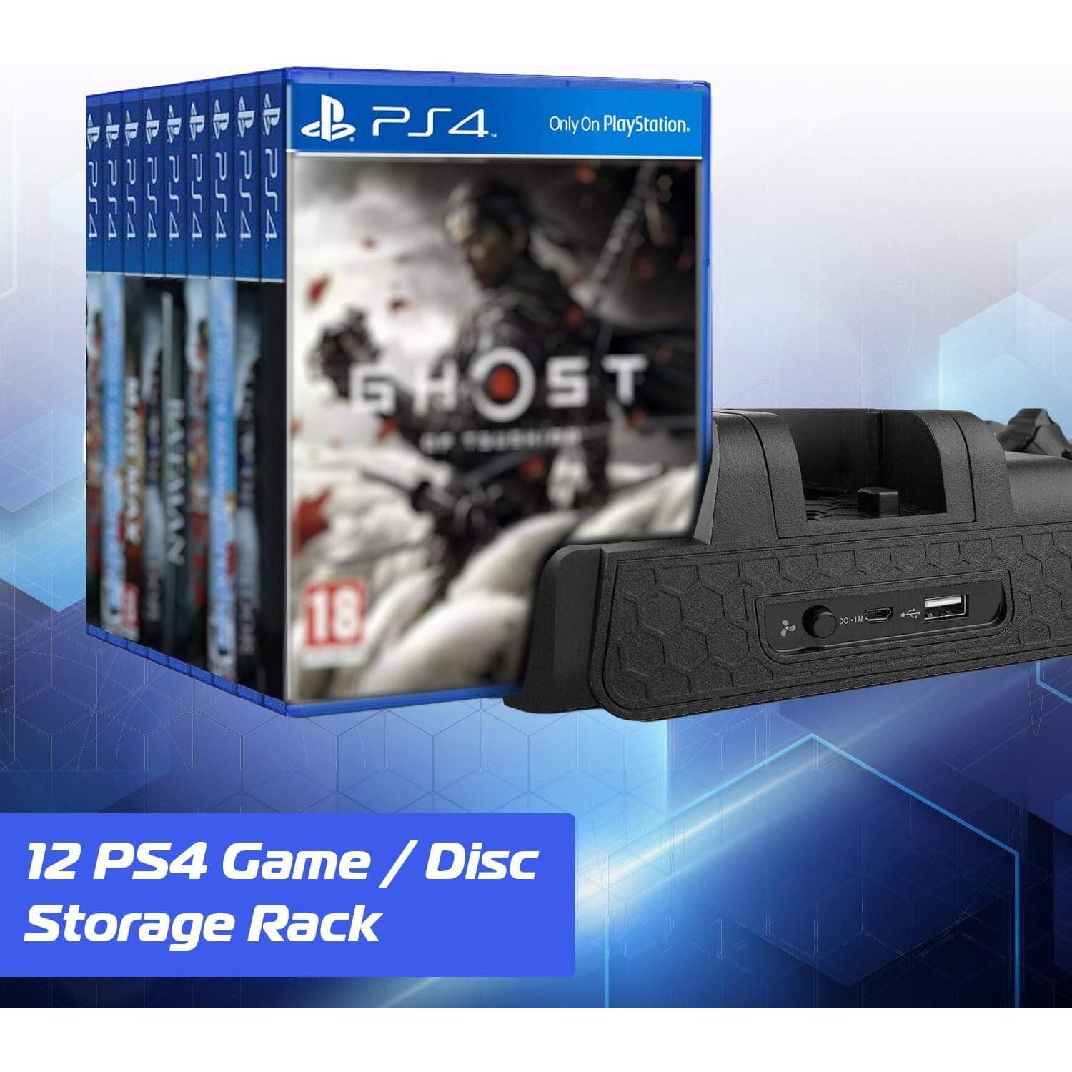 Buy ADZ,ADZ All-in-One PS4 Stand with Cooling Fan, Dual Controller Charger & 12-Game Rack - Compatible with PS4, PS4 Slim & Pro - Gadcet UK | UK | London | Scotland | Wales| Ireland | Near Me | Cheap | Pay In 3 | Video Game Console Accessories